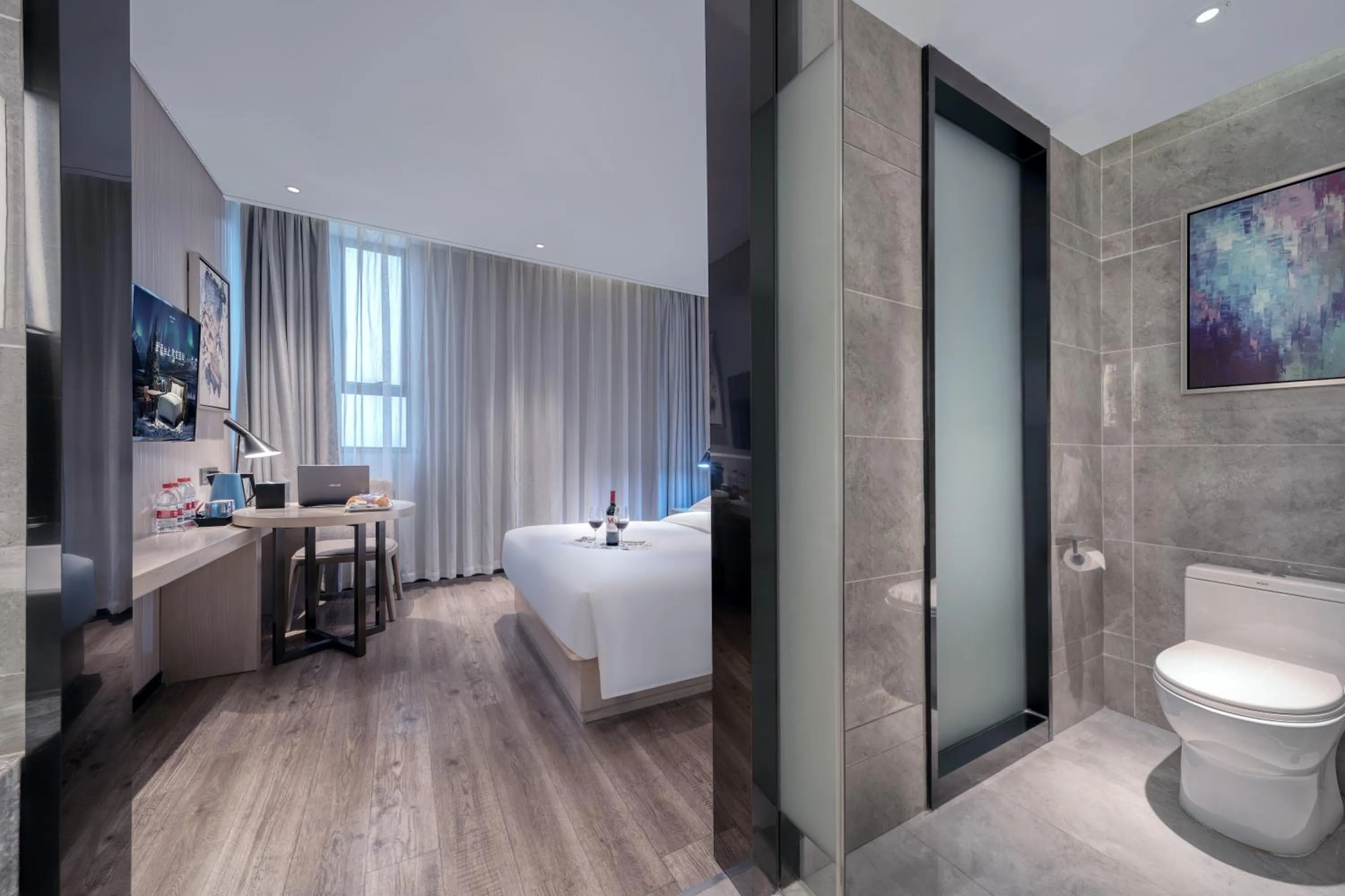 Toilet in Echarm International Hotel Nanzhou Metro Station Branch