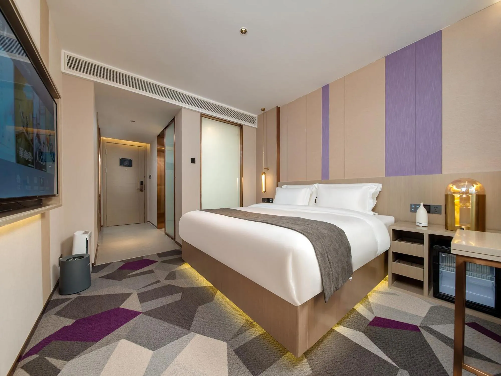 Bed in Lavande Hotel Credit Building of Gaocheng District, Shijiazhuang City