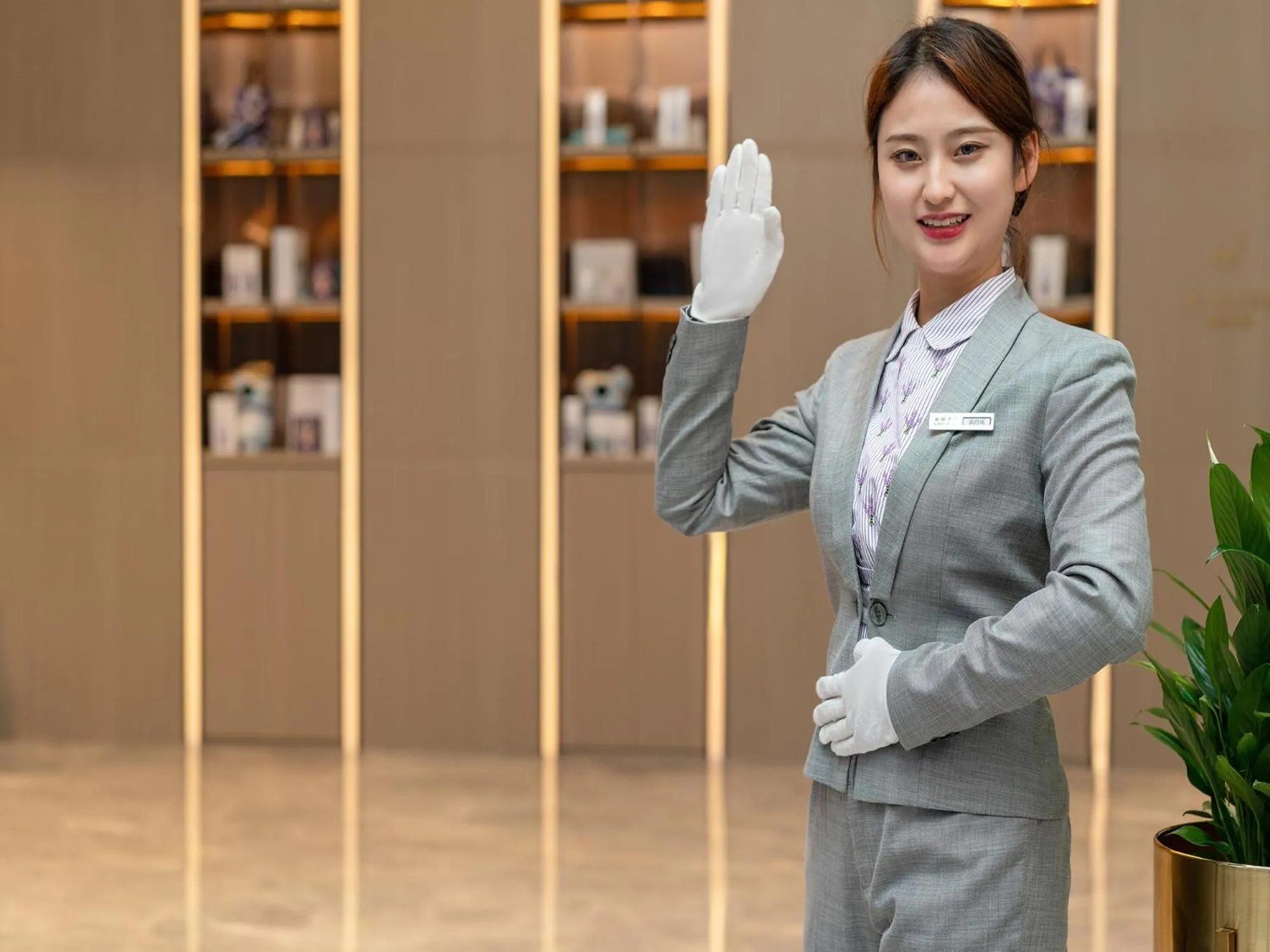 Staff in Lavande Hotel Credit Building of Gaocheng District, Shijiazhuang City