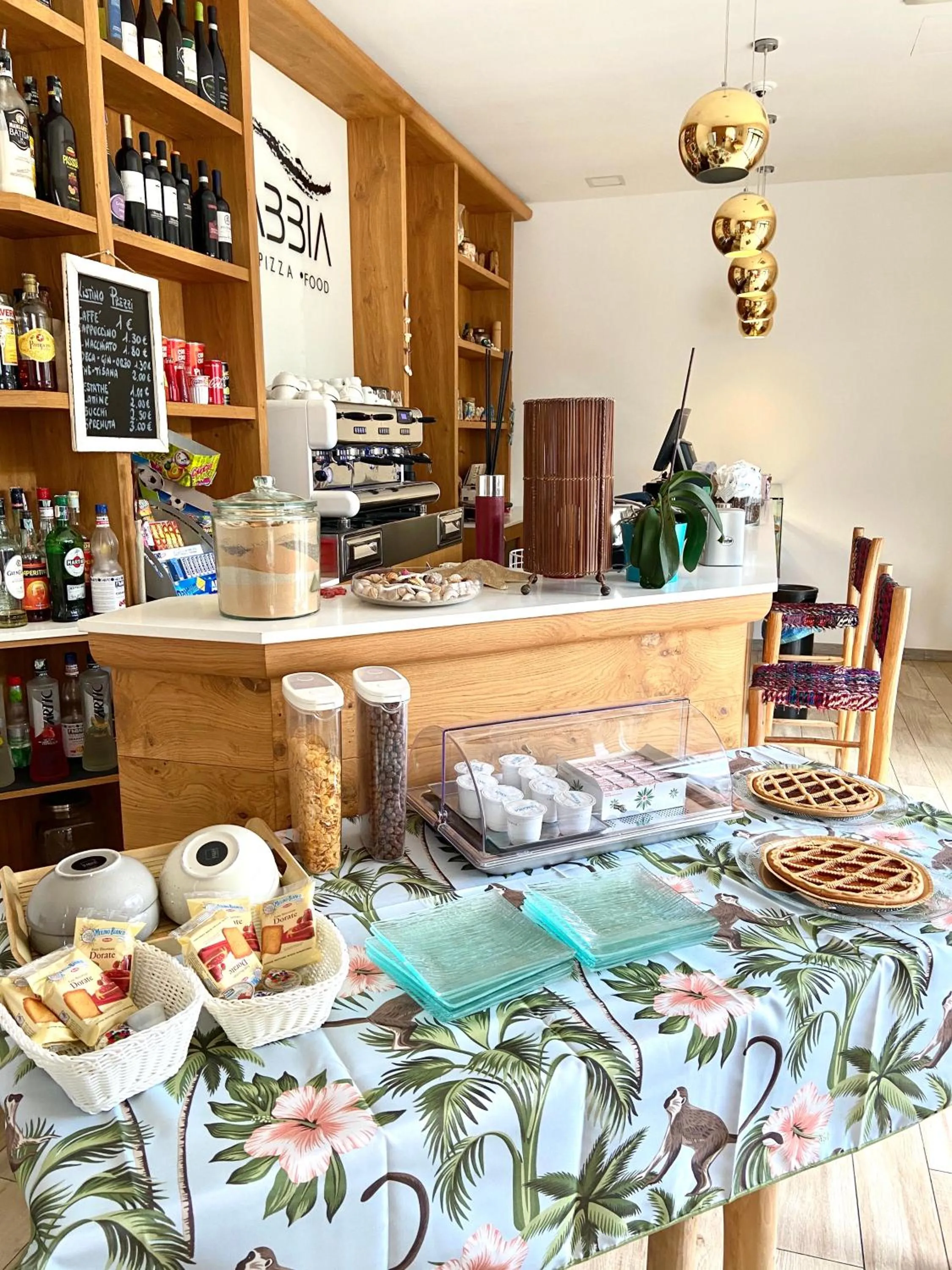 Italian breakfast in Hotel La Perla