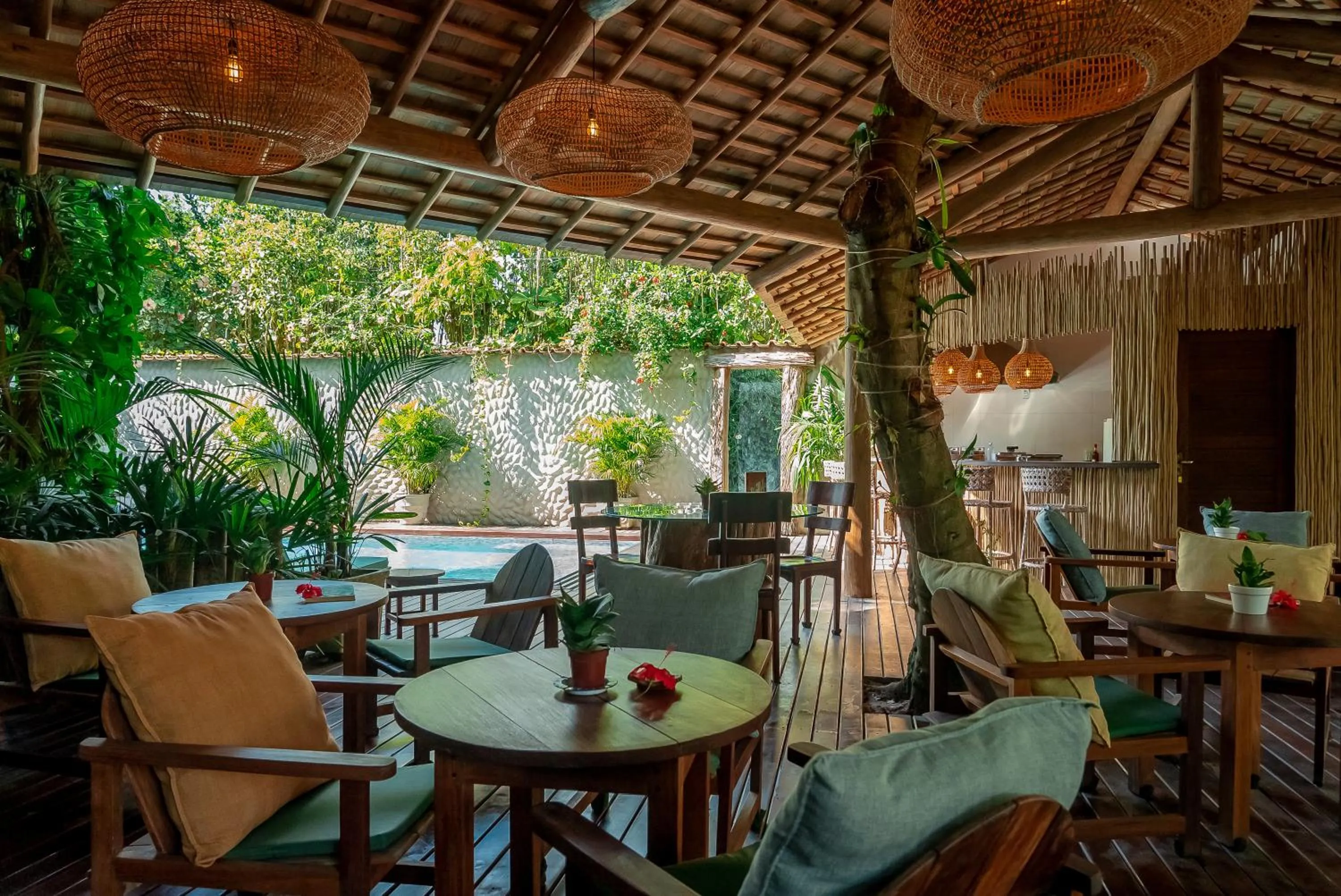 Restaurant/places to eat in Pousada Cajueiro Trancoso