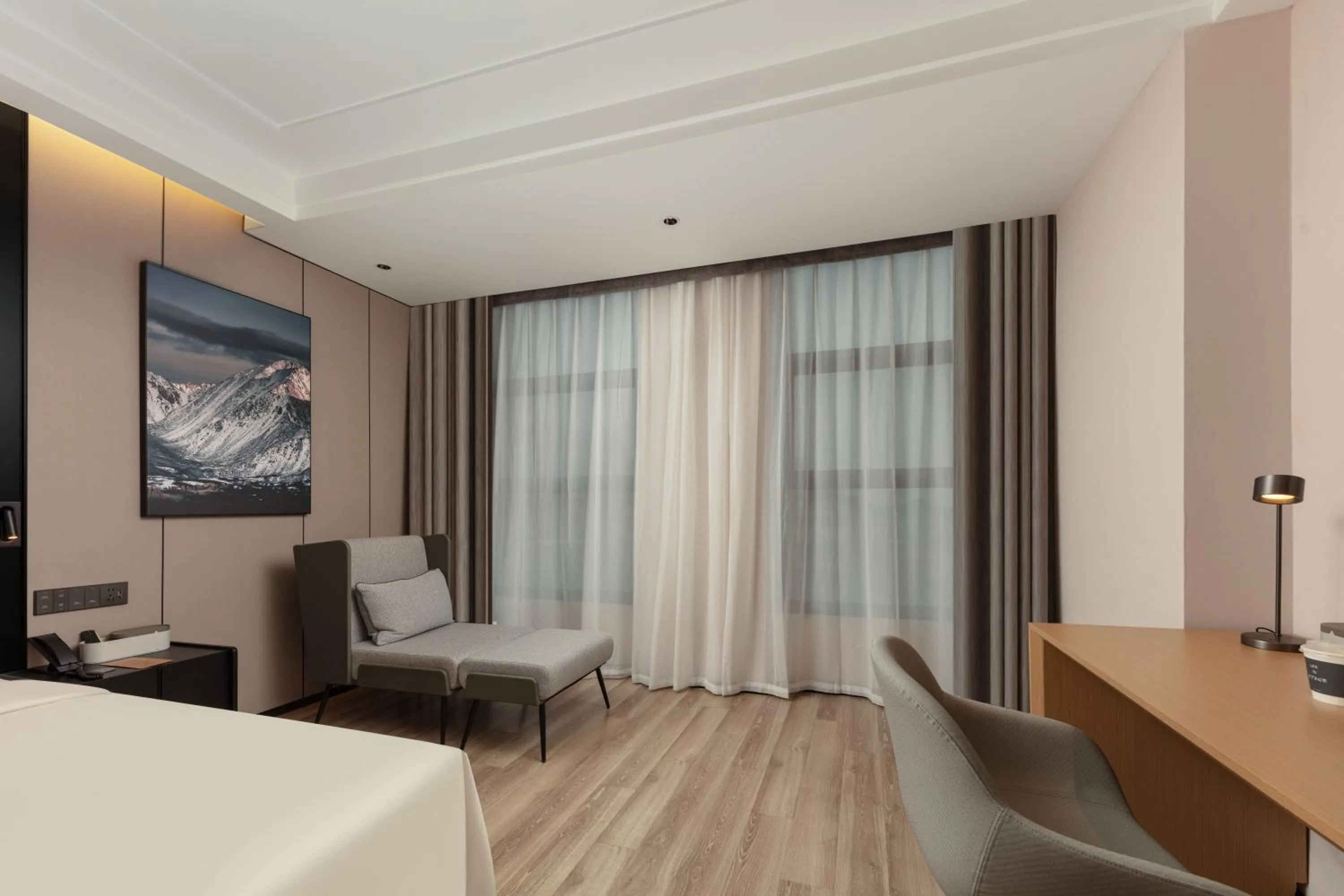 Seating area in Atour Hotel Hangzhou Binjiang Binwen Road