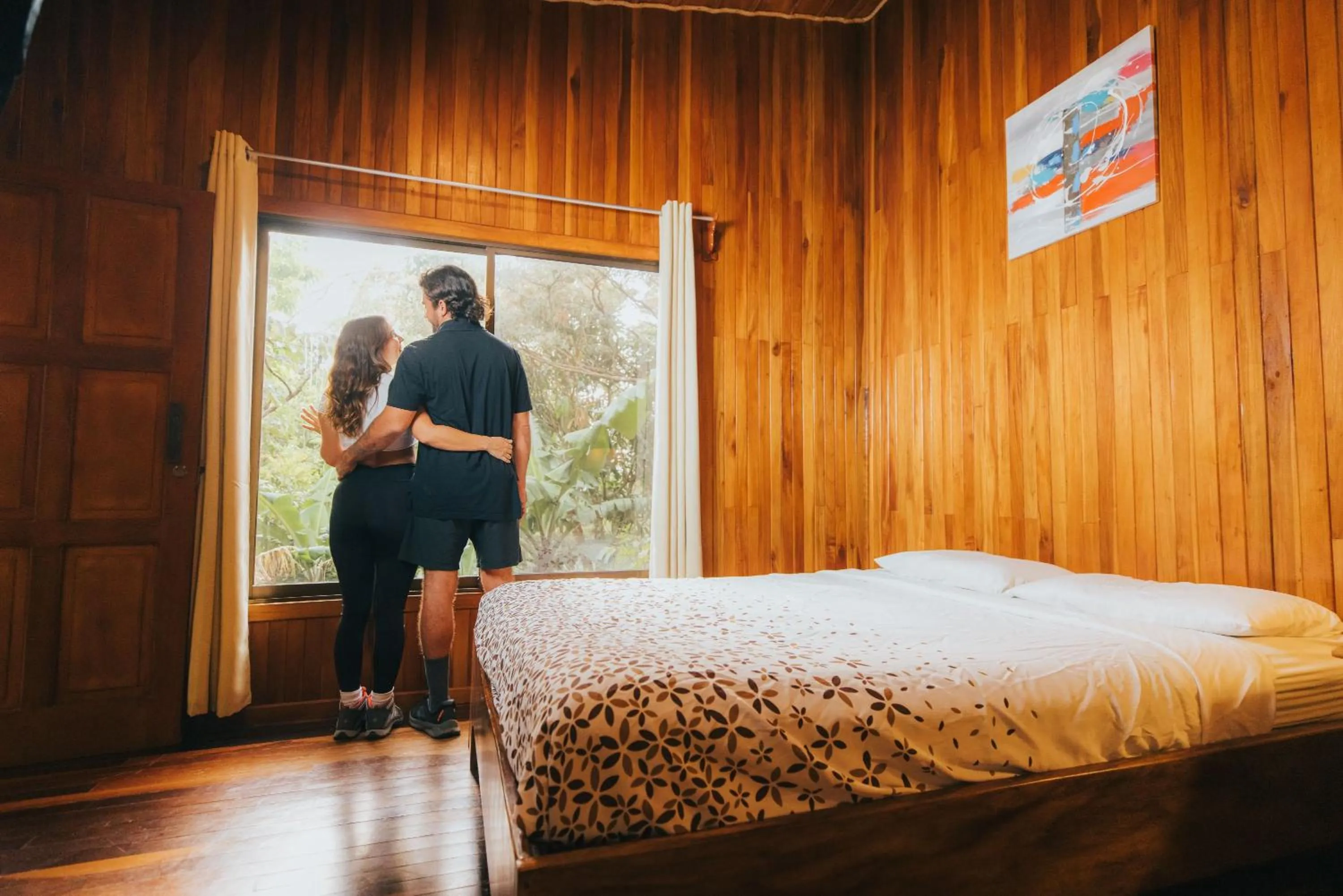 Guests, Bed in Jaguarundi Jungle Lodge - Monteverde