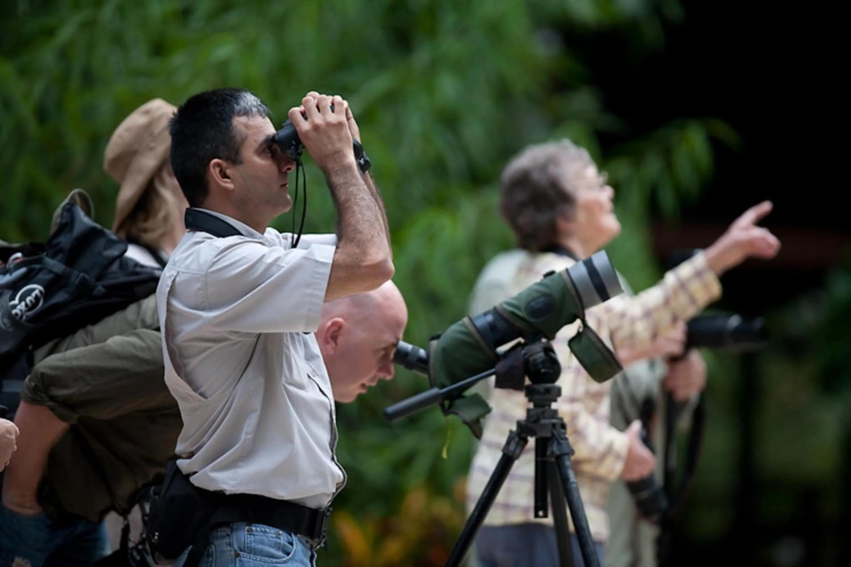 group of guests in Selva Verde Lodge
