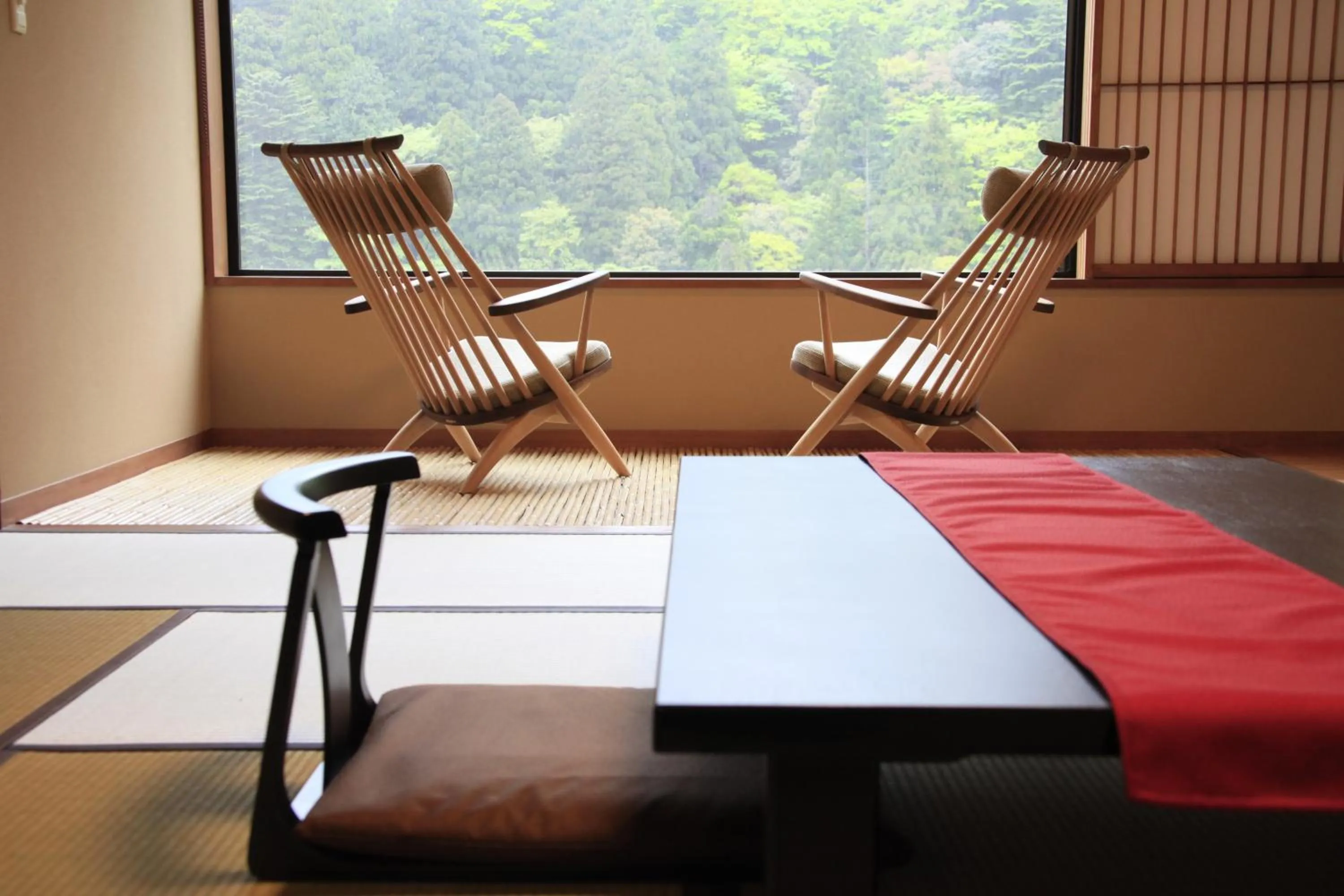 Seating area, Bed in Shikanoyu Hotel