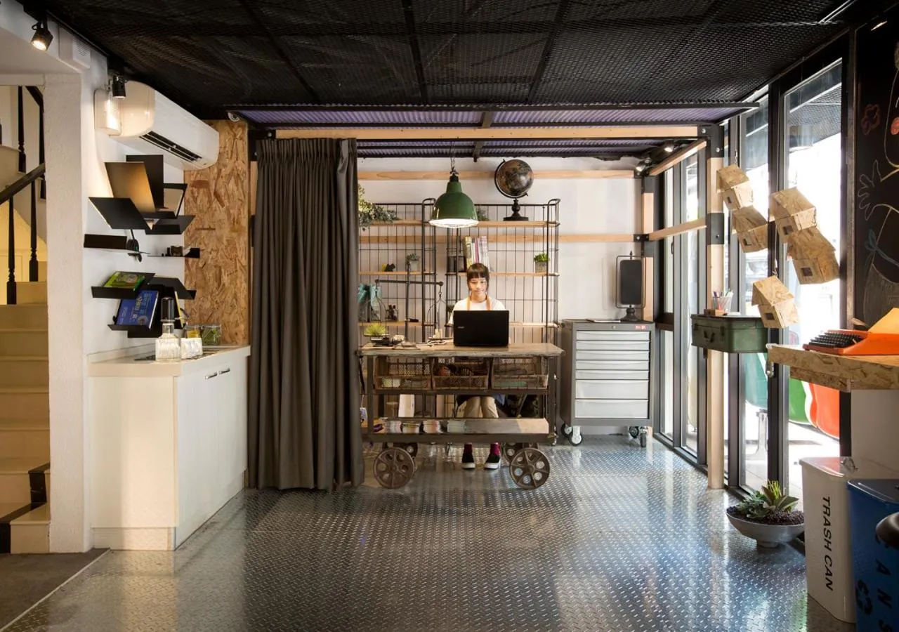 Lobby or reception in Light Hostel