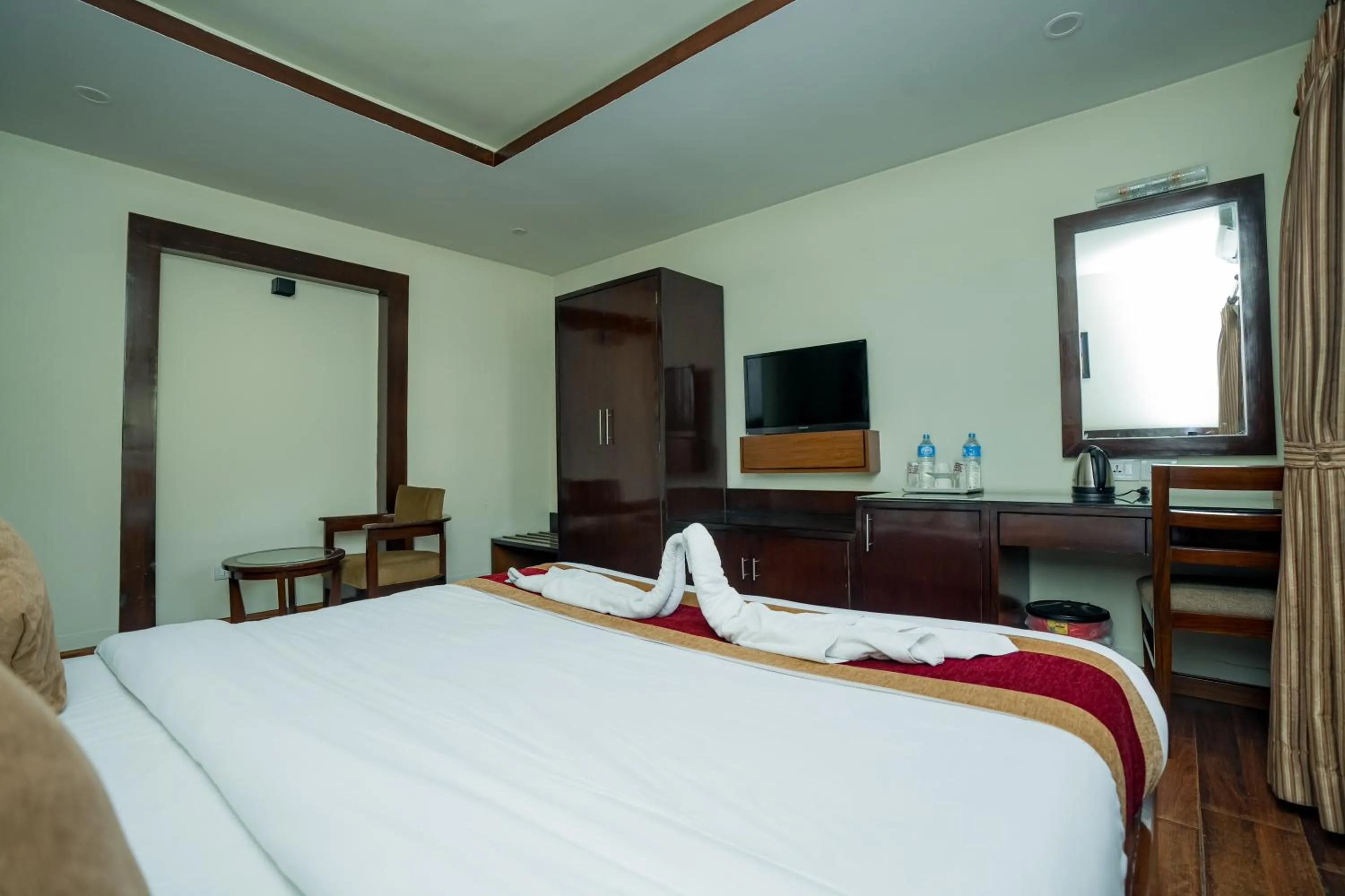 Bed in Aryatara Kathmandu Hotel