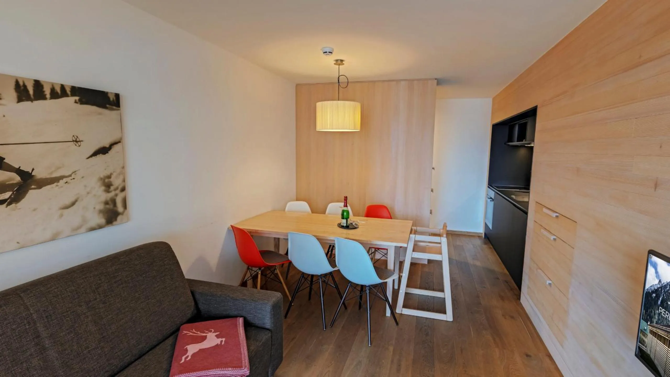 Living room in alpen select apartments Kleinwalsertal