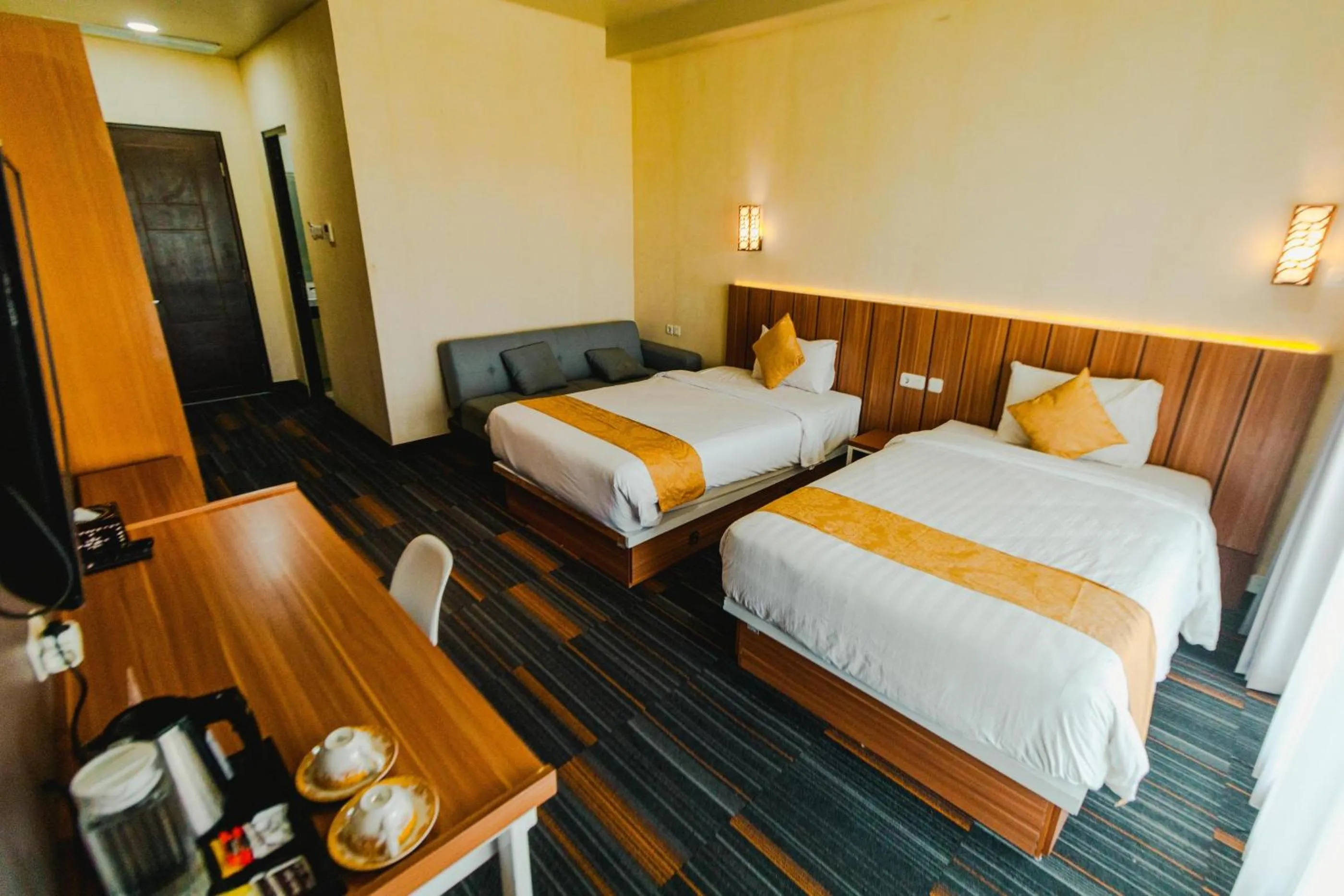 Bed in De Balen Soultan Hotel