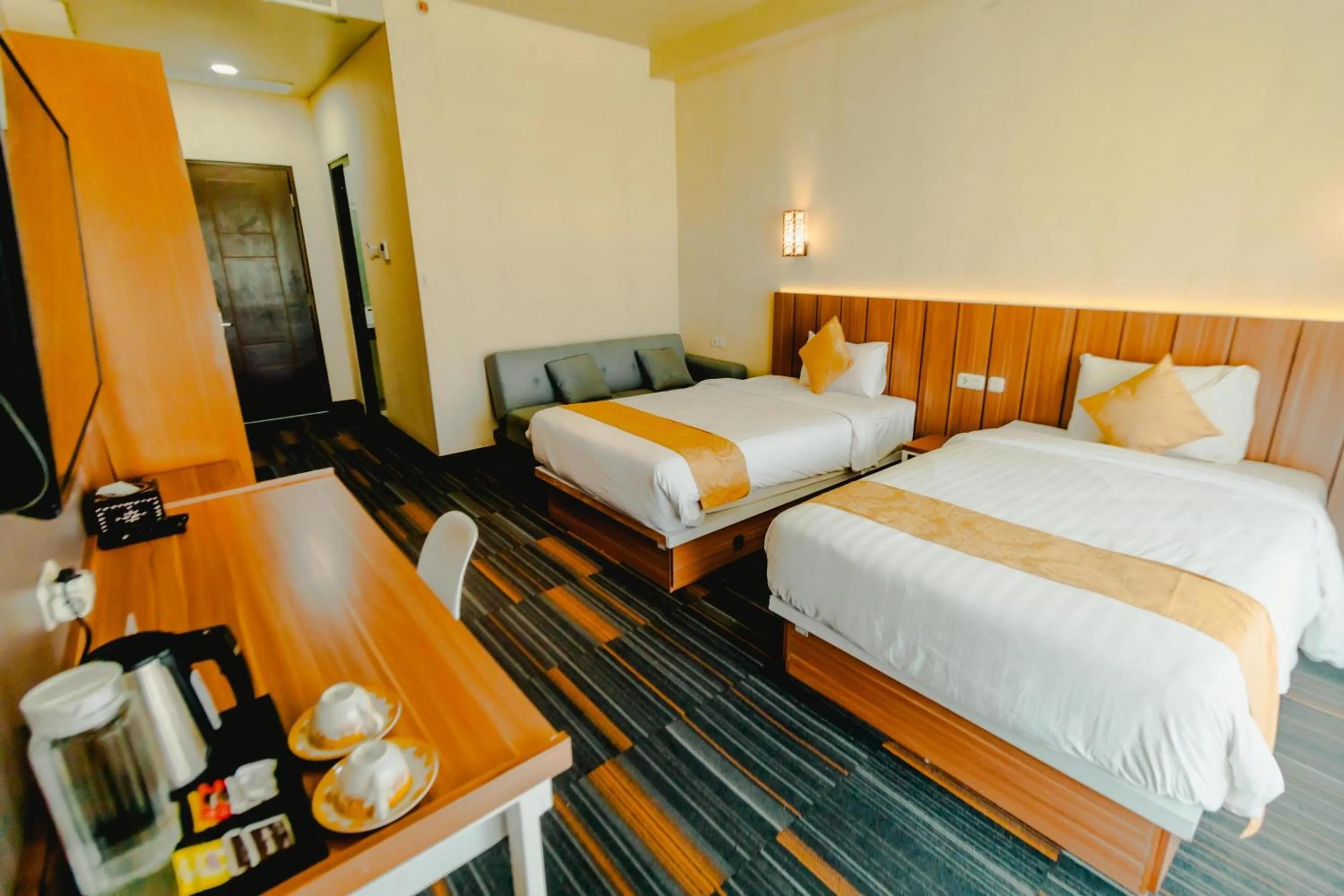 Bed in De Balen Soultan Hotel