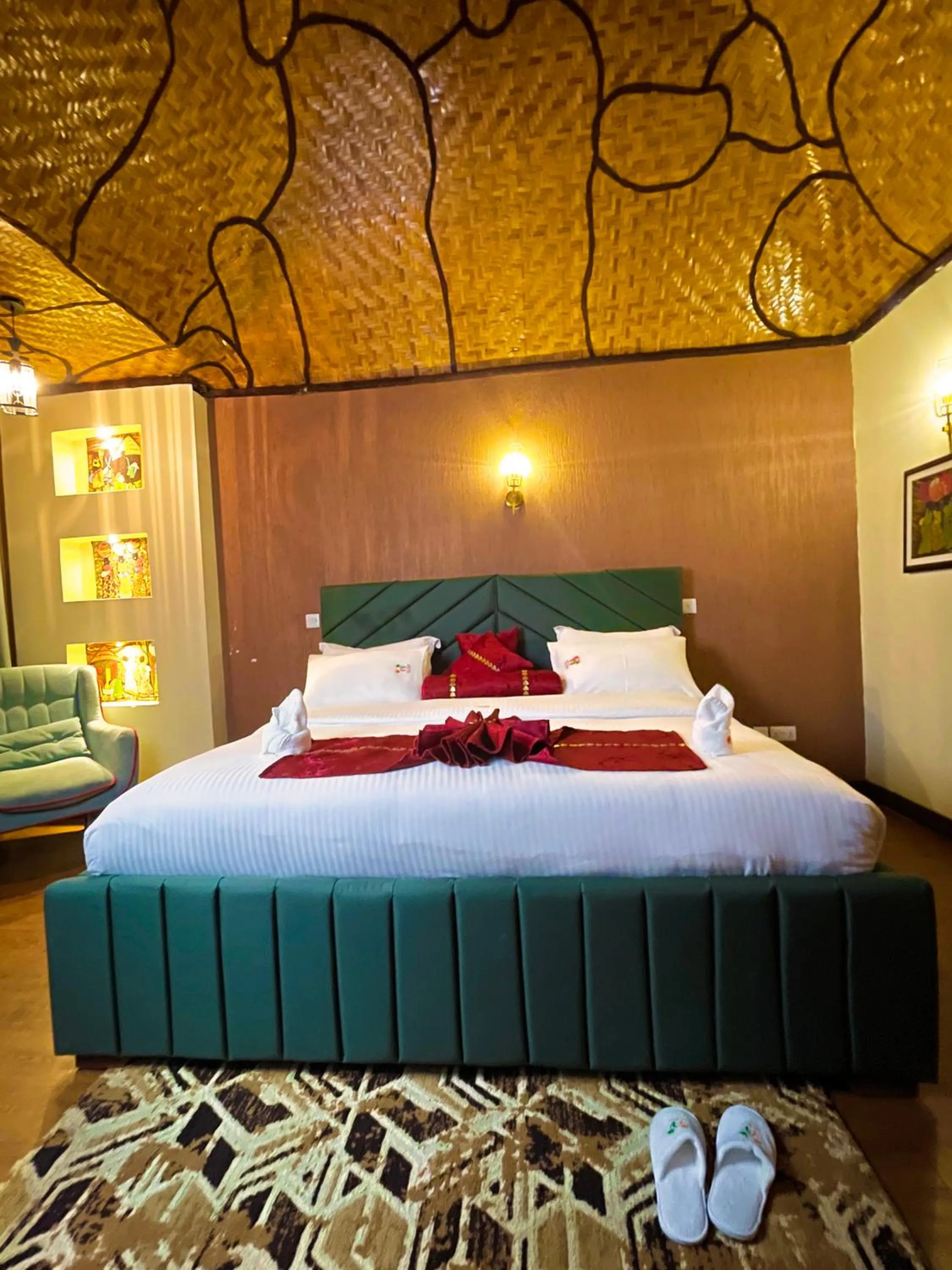 Bed in De Rain Eco Beach Resort