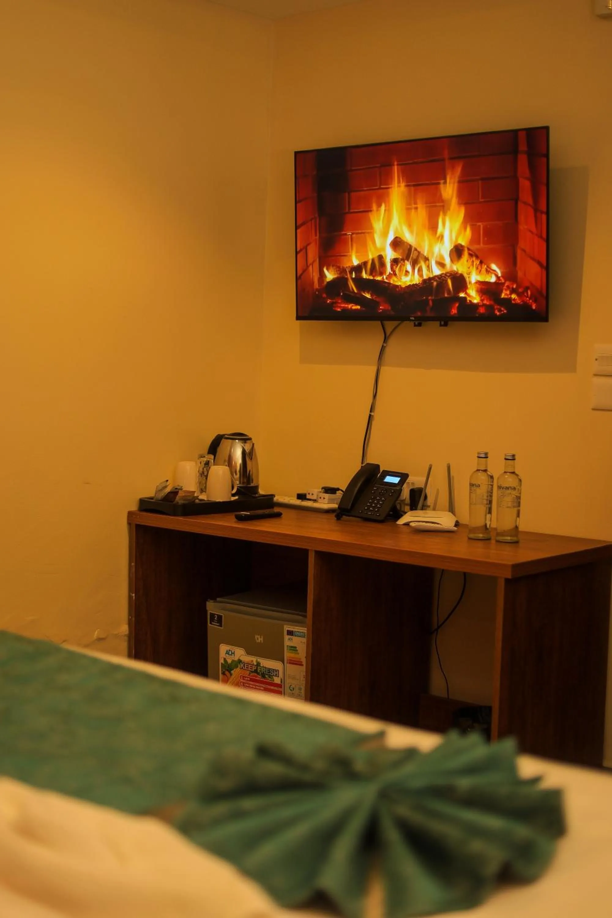 TV and multimedia, Bed in De Rain Eco Beach Resort