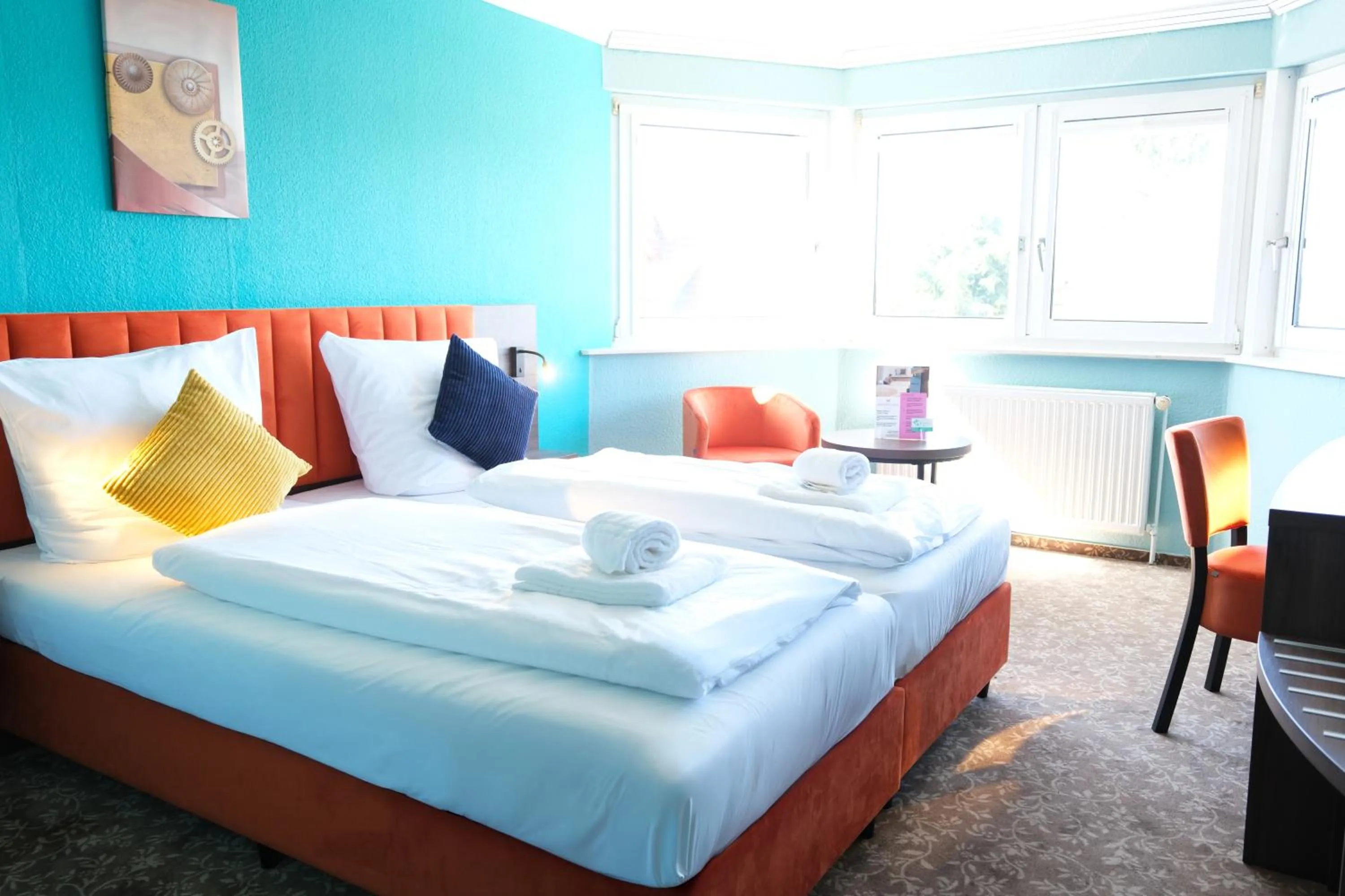 Bed in easy&cosy-Hotel Moers-Mitte