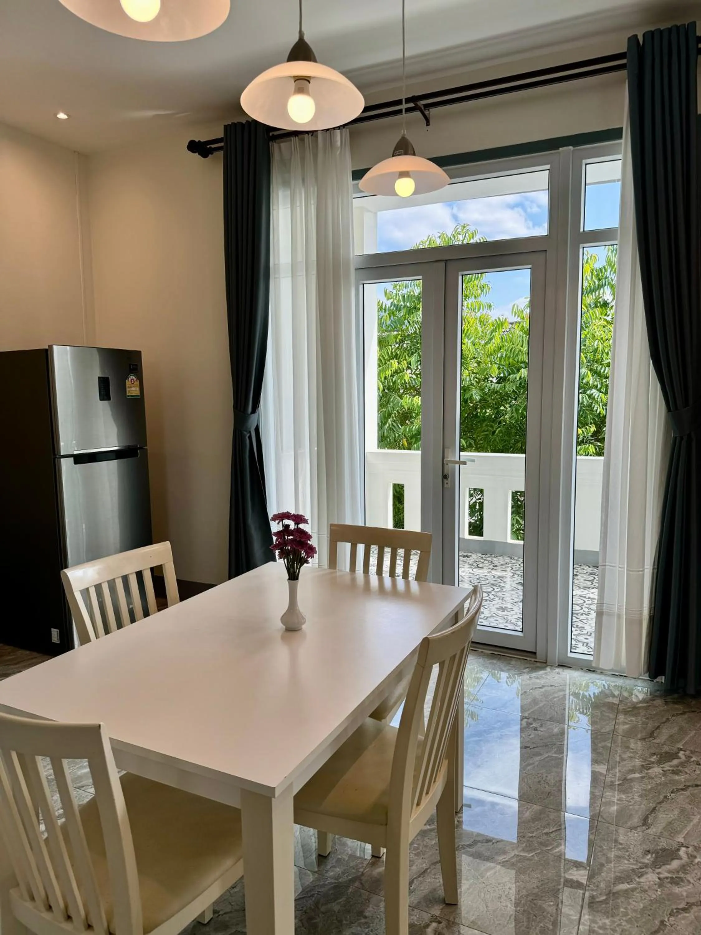Living room in Garden House Rice Field and Mountain View
