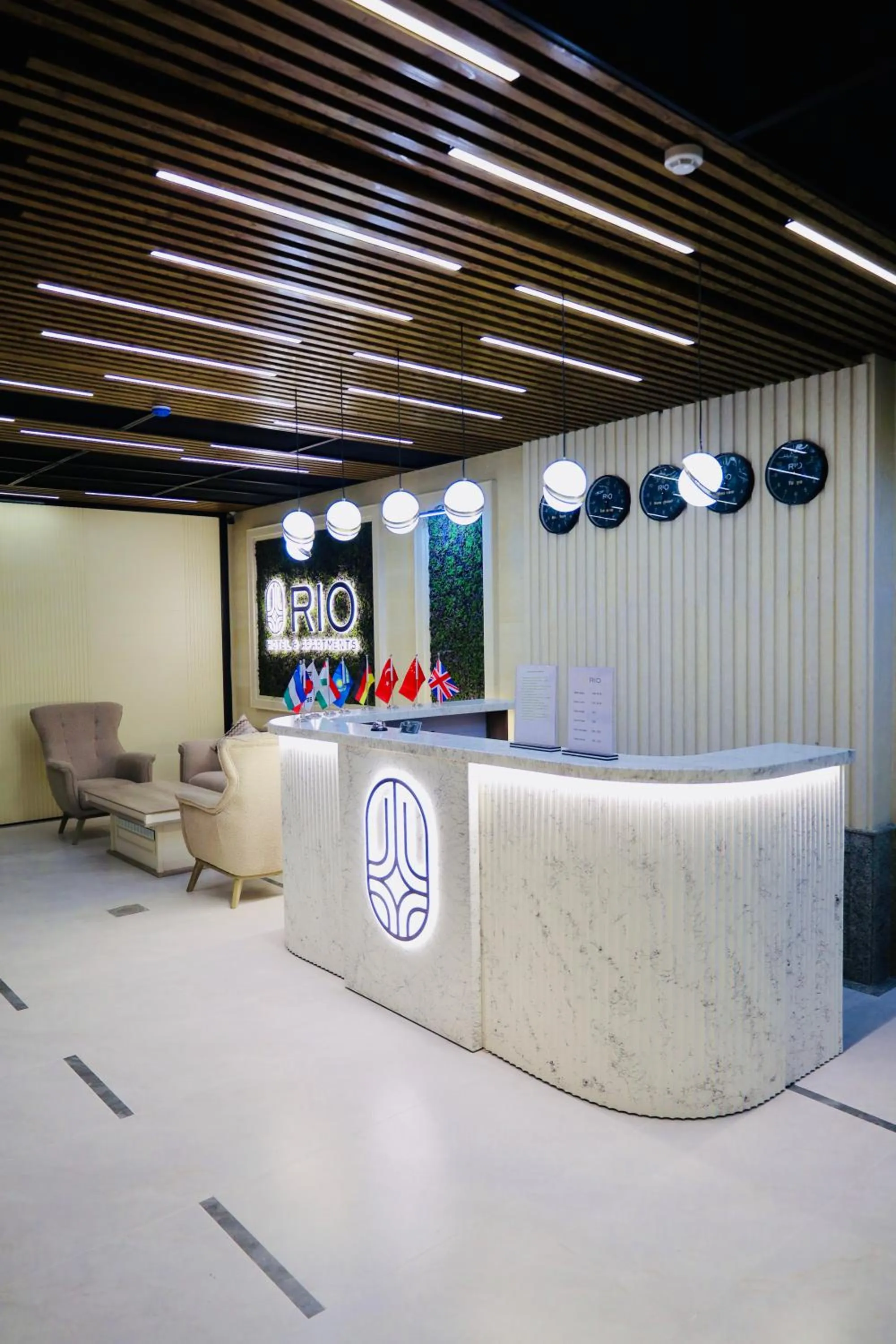 Seating area in RIO Hotel