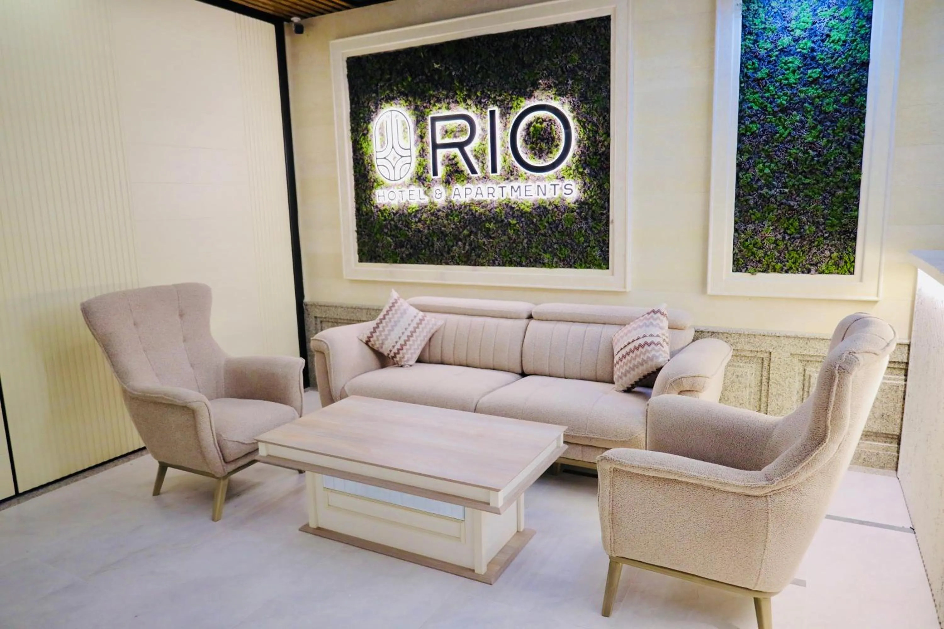 Seating area in RIO Hotel