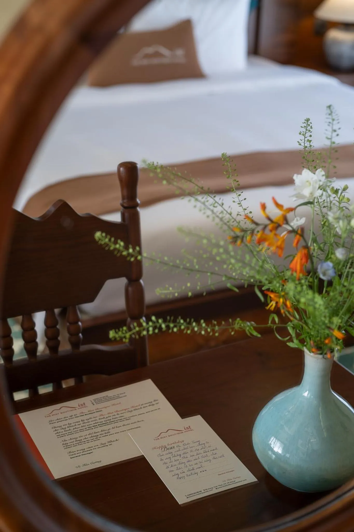 Decorative detail in The Mist Boutique DaLat Hotel