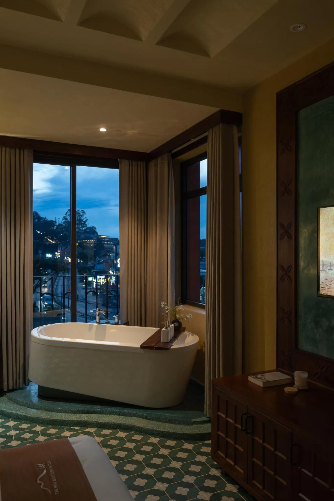 Natural landscape, Bed in The Mist Boutique DaLat Hotel