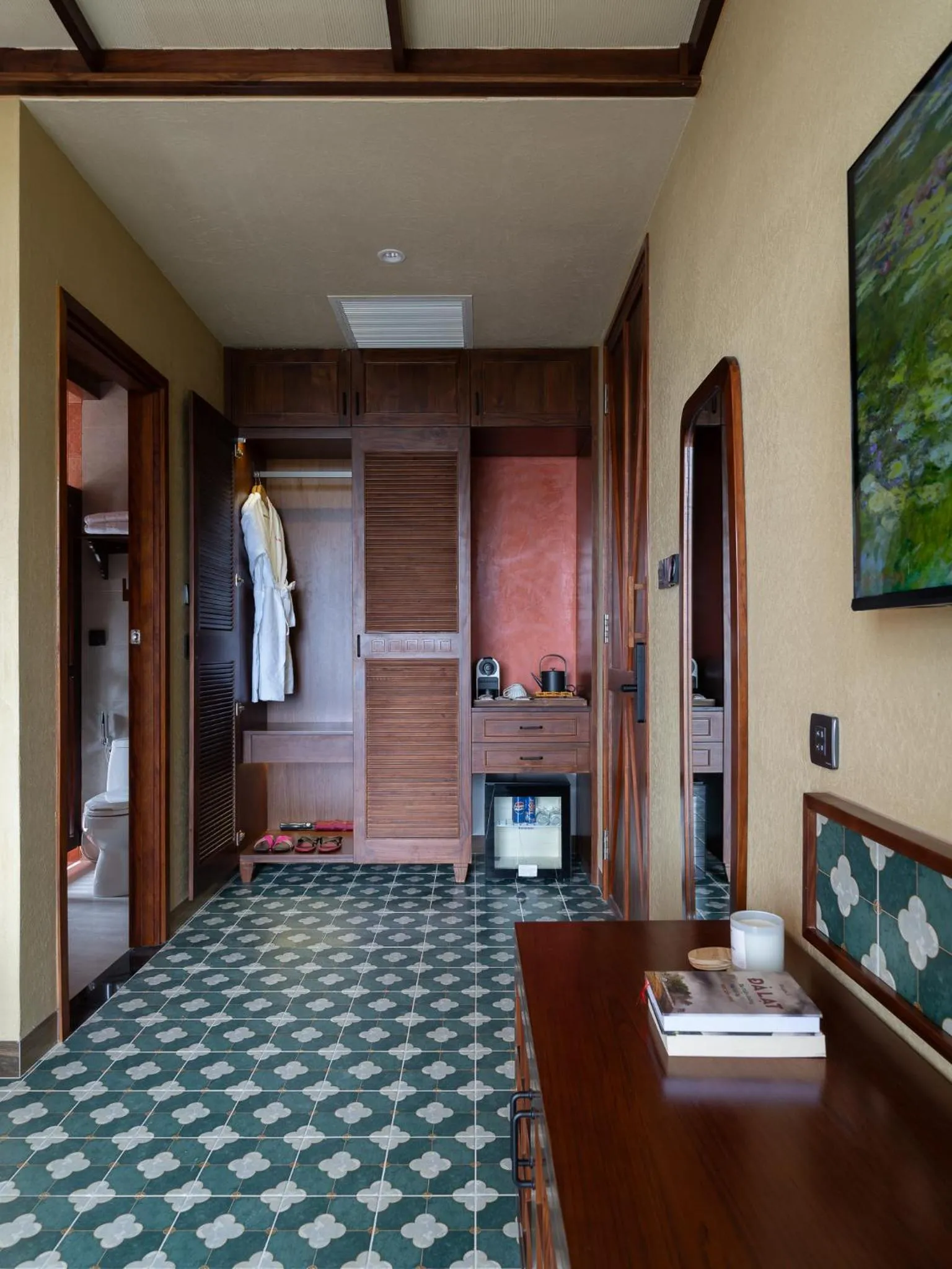 wardrobe in The Mist Boutique DaLat Hotel