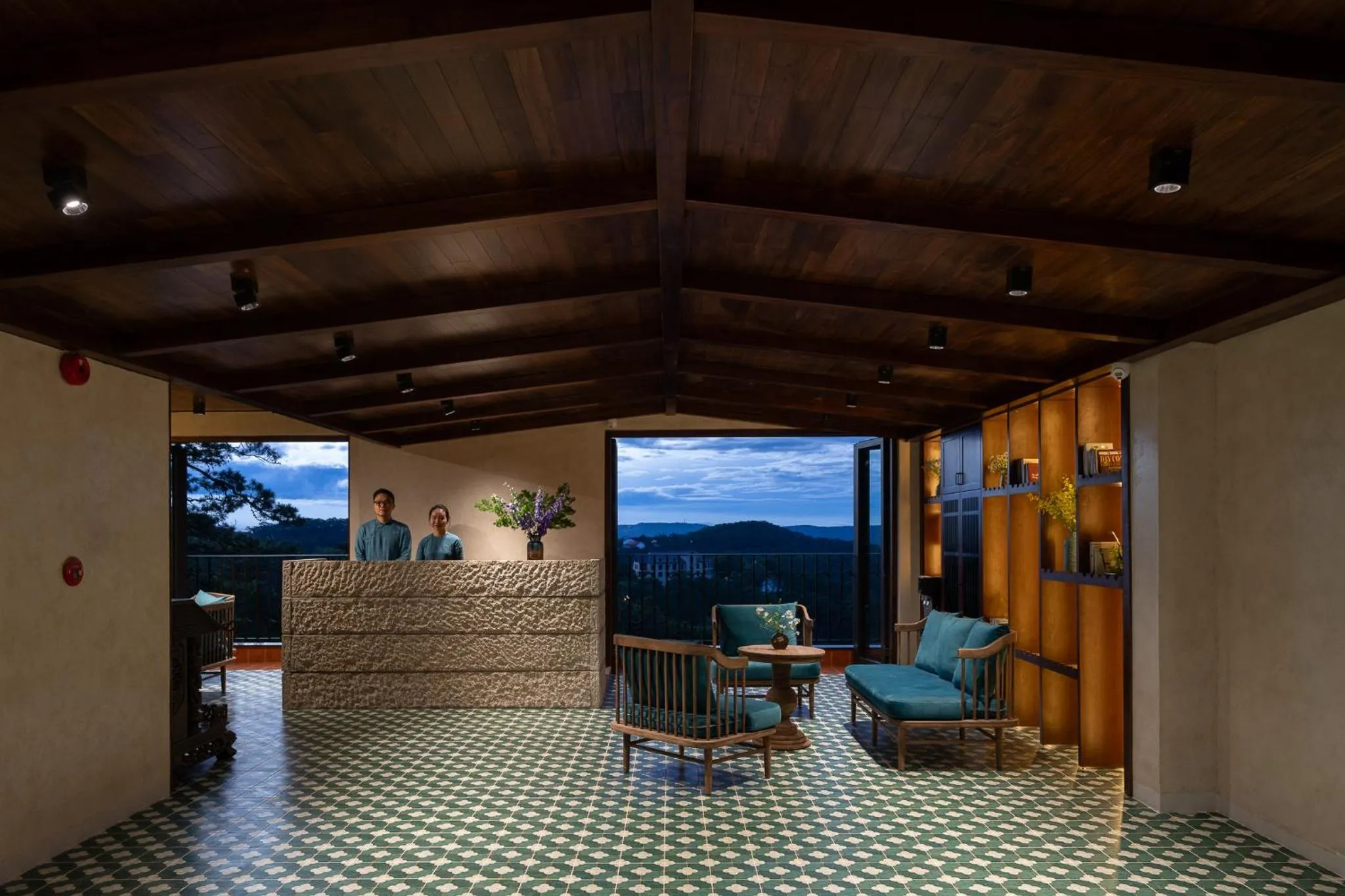 Lobby or reception in The Mist Boutique DaLat Hotel