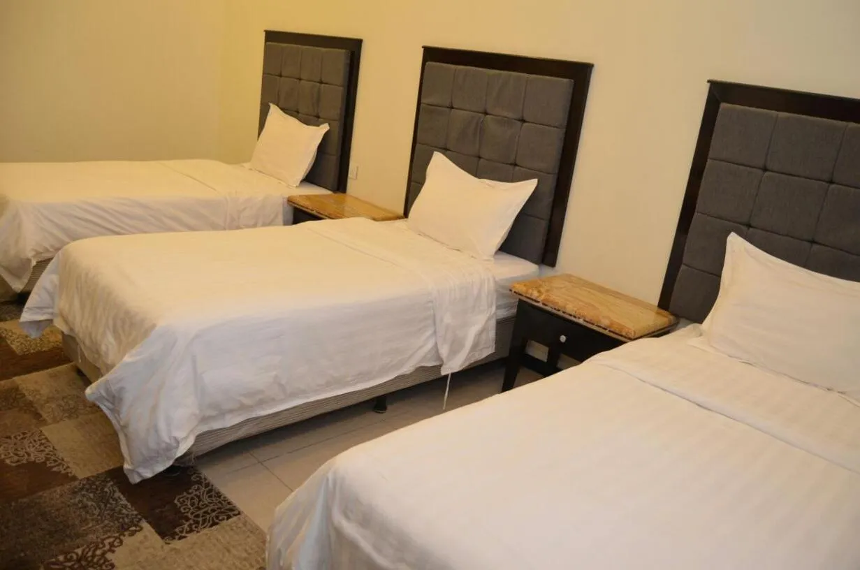 Bed in فخامة الديار للشقق المخدومة Fakhamat Aldyar For Serviced Apartments