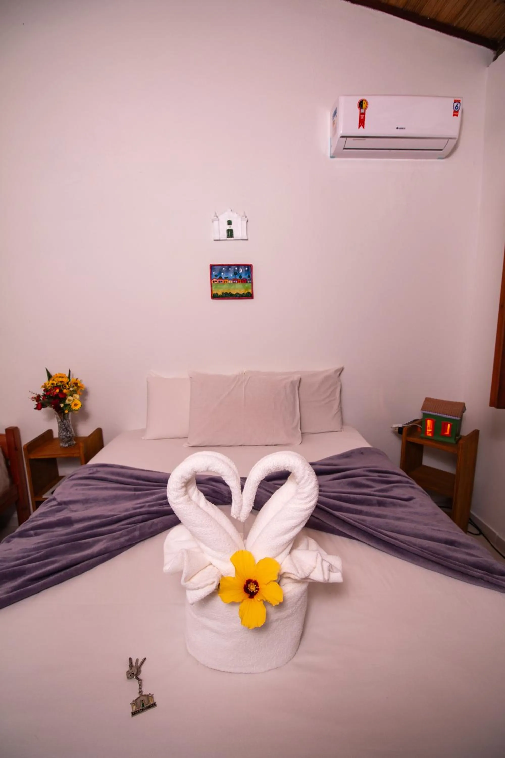 Bed in Pousada do Mineiro