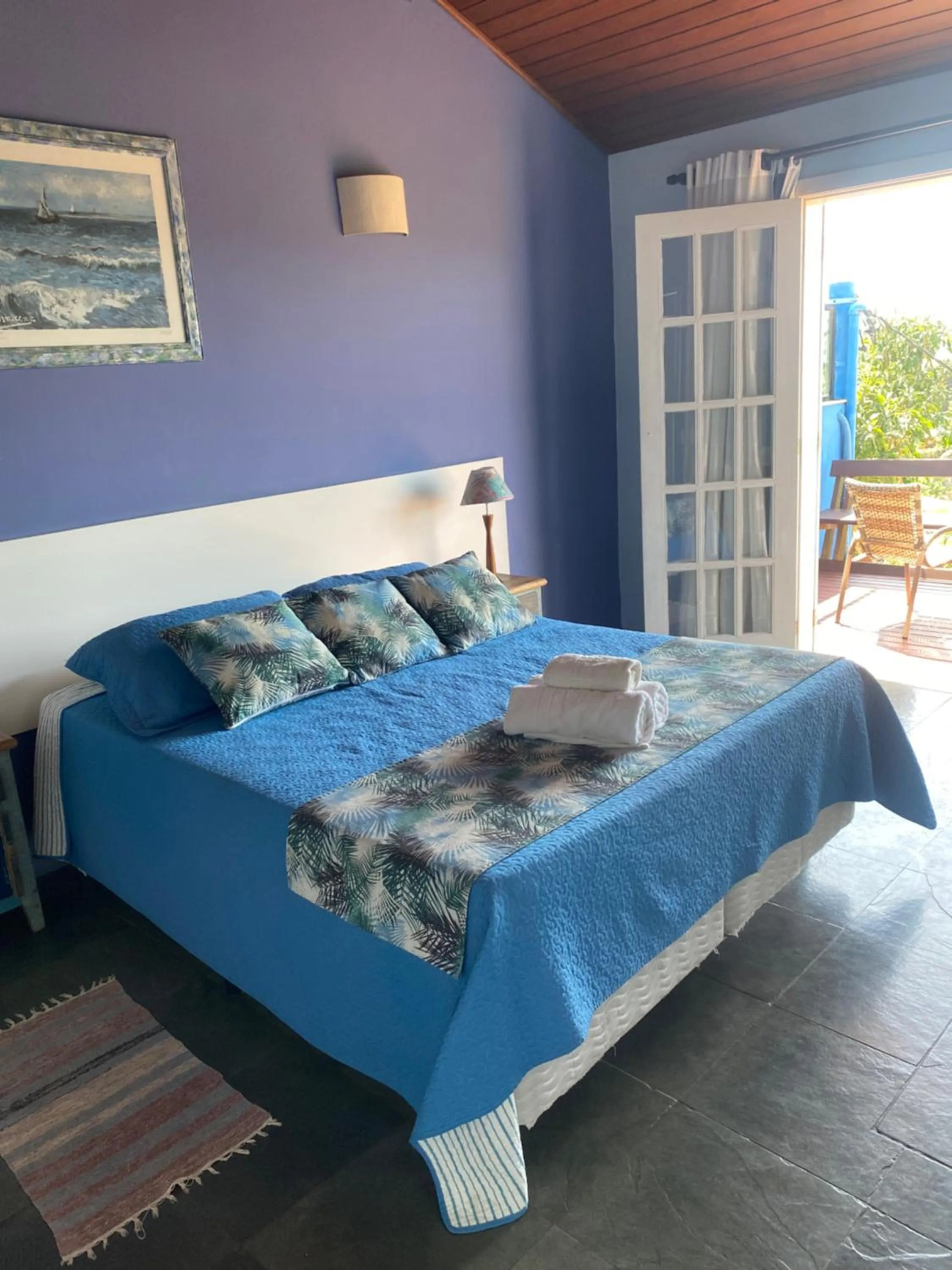 Bed in Pousada Akaroa