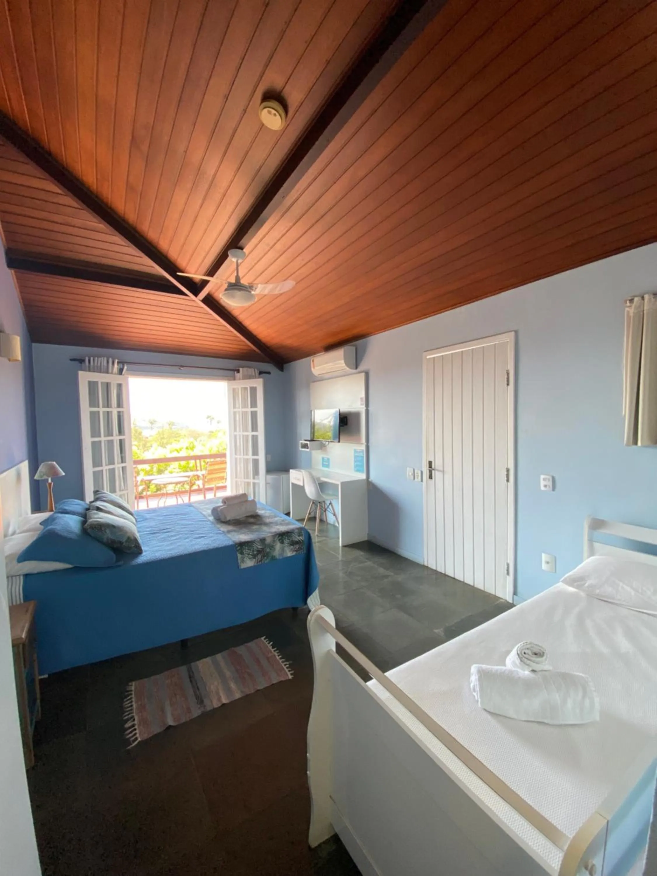 Bed in Pousada Akaroa