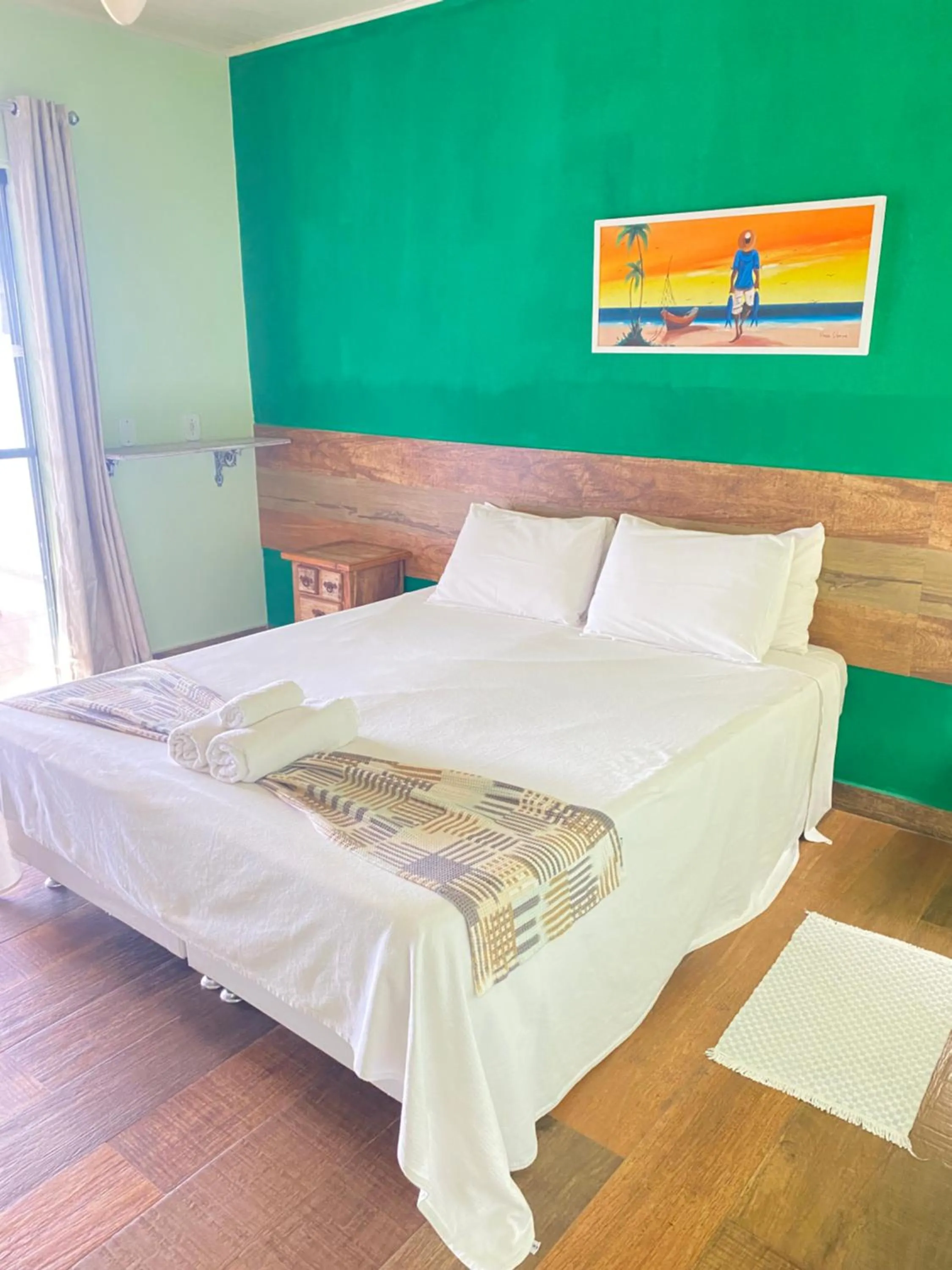 Bed in Pousada Akaroa