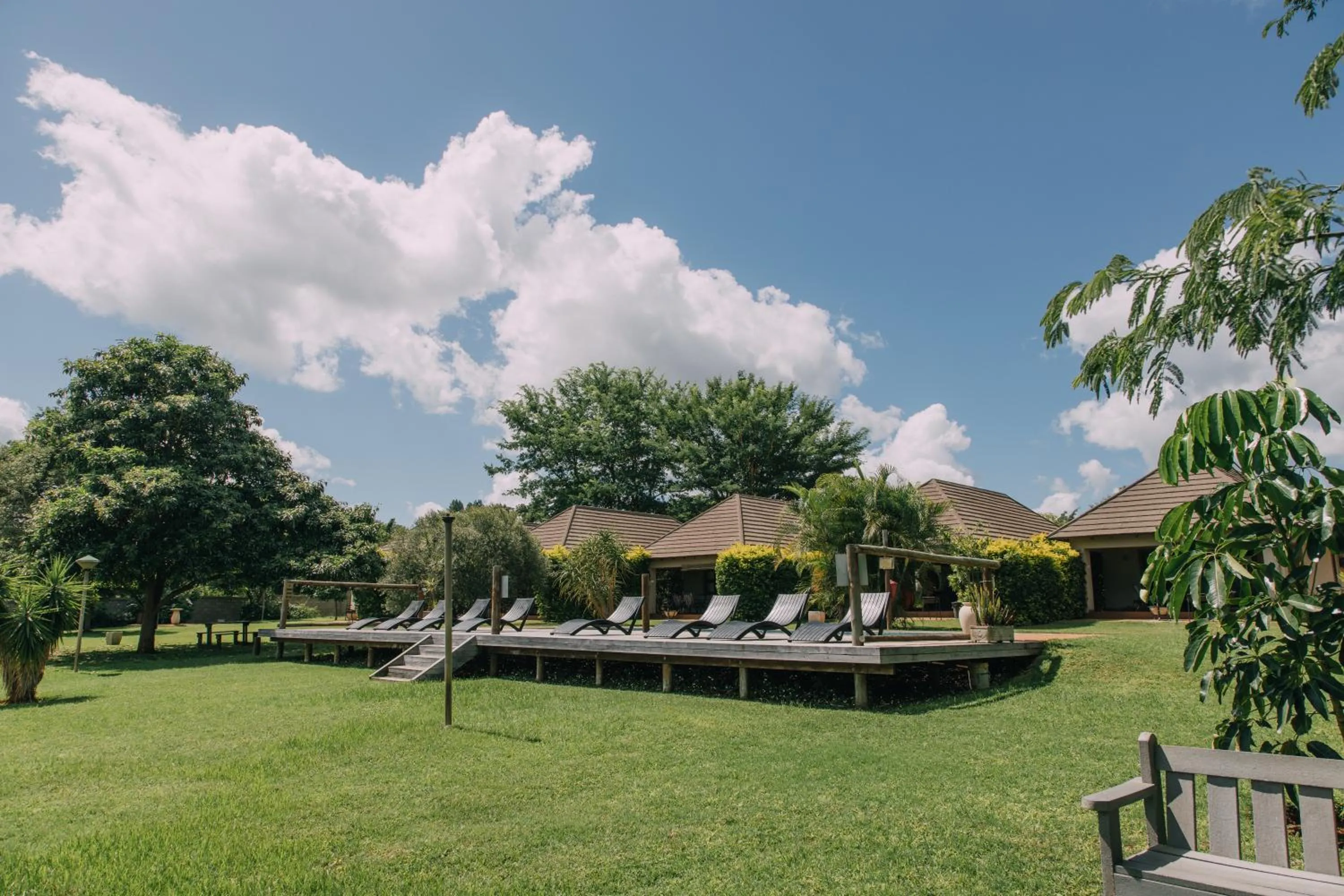Garden view in Kruger View Chalets