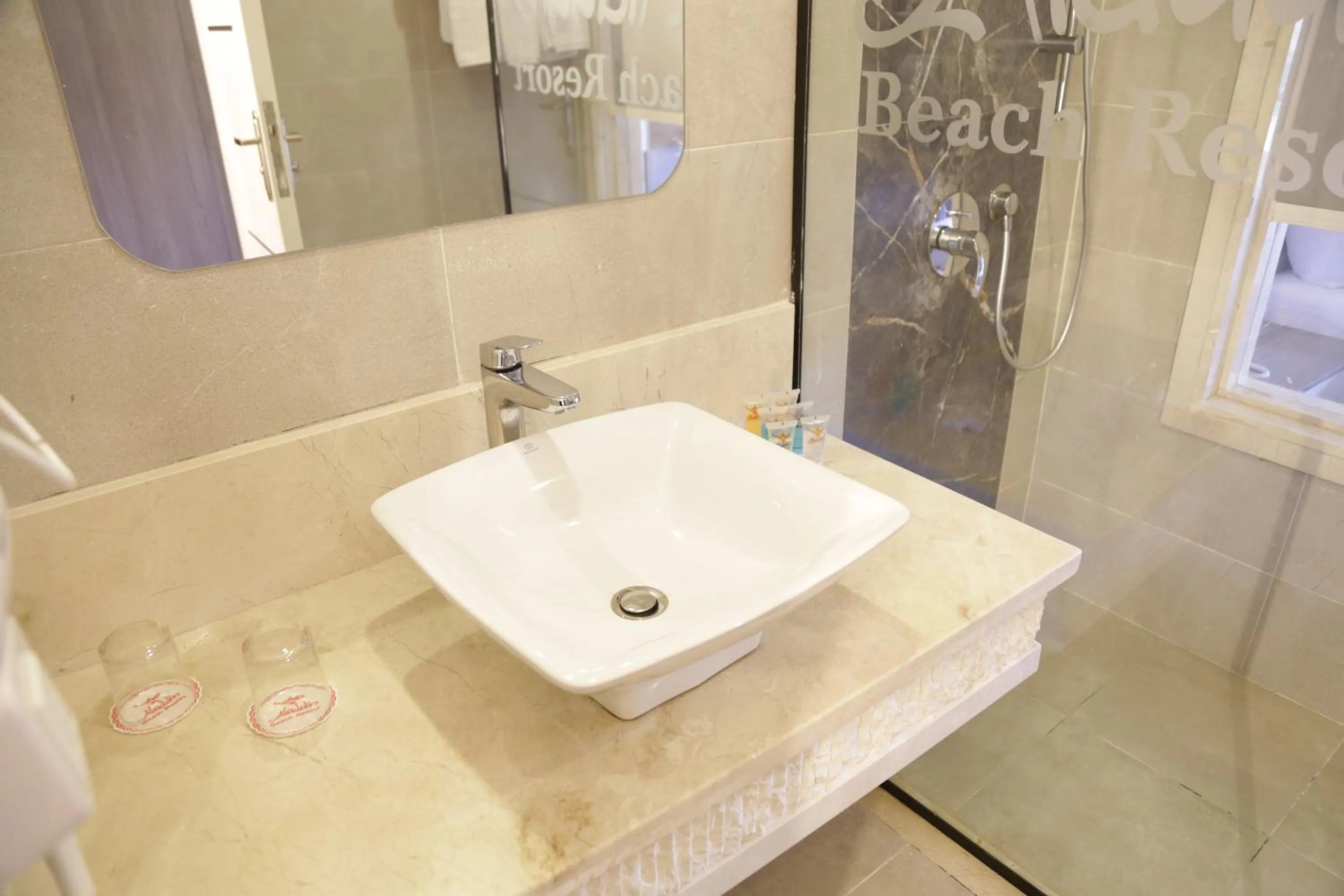 Bathroom in Aladdin Beach Resort