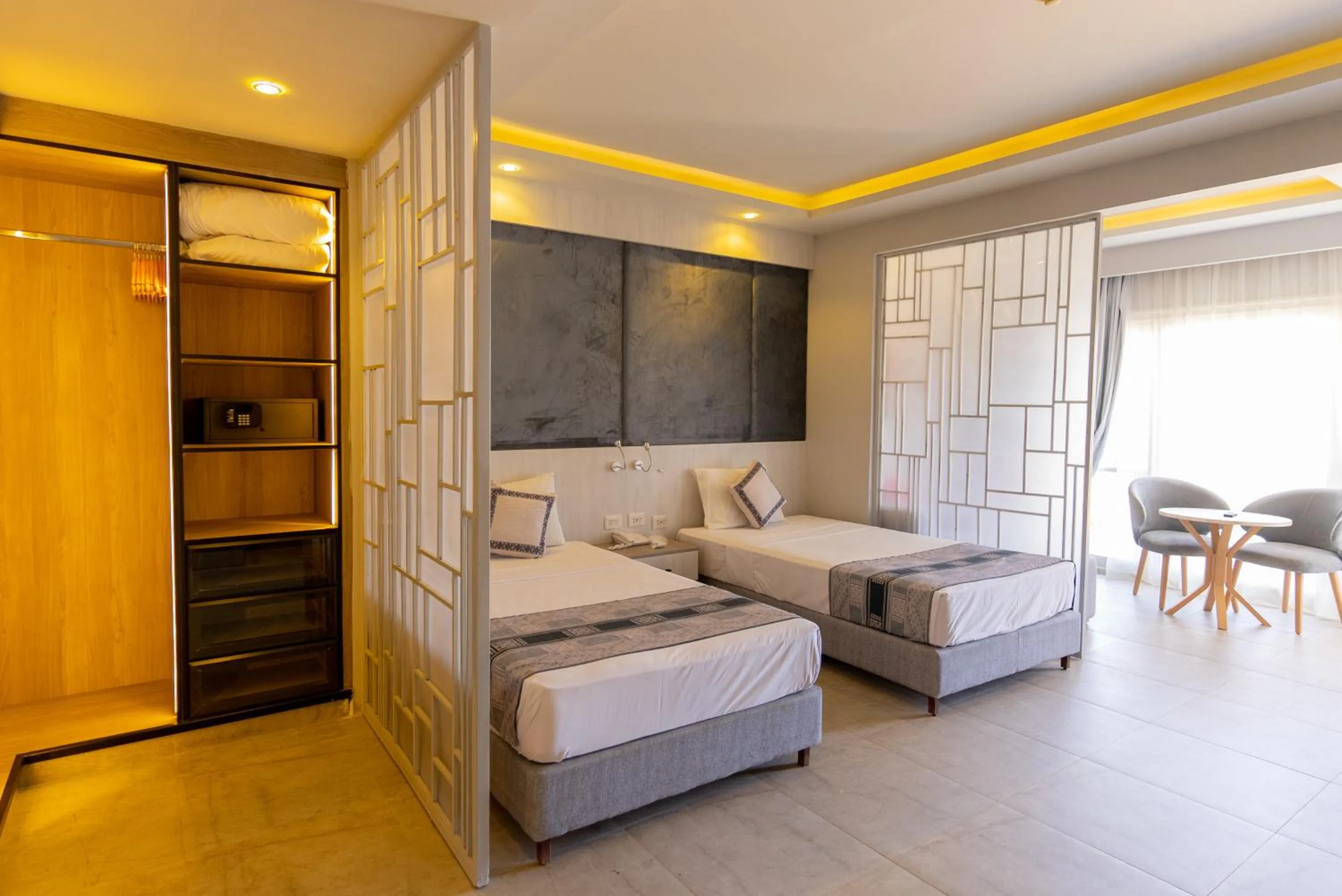 Photo of the whole room, Bed in Aladdin Beach Resort