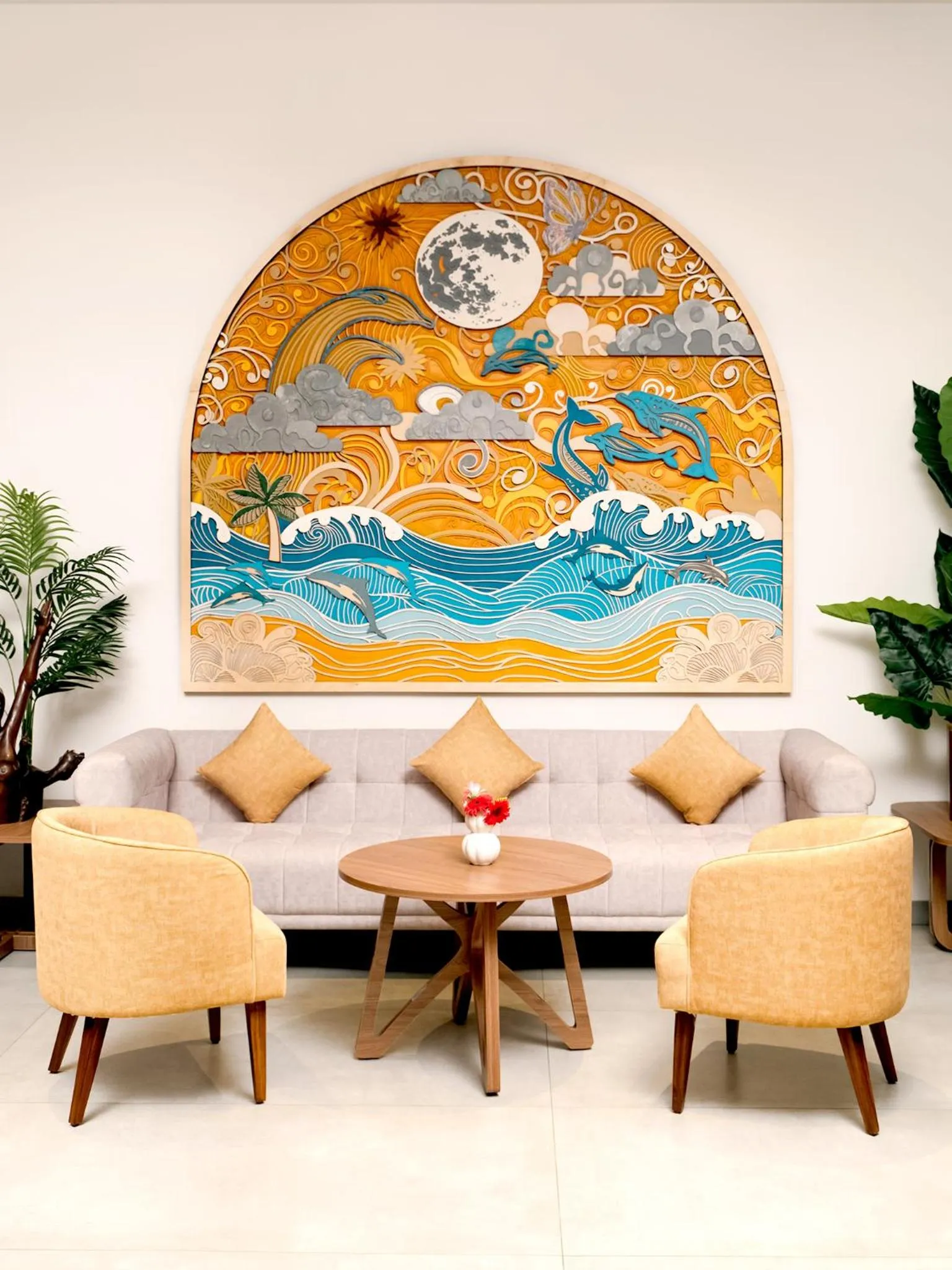 Living room in Gateway Goa, Palolem