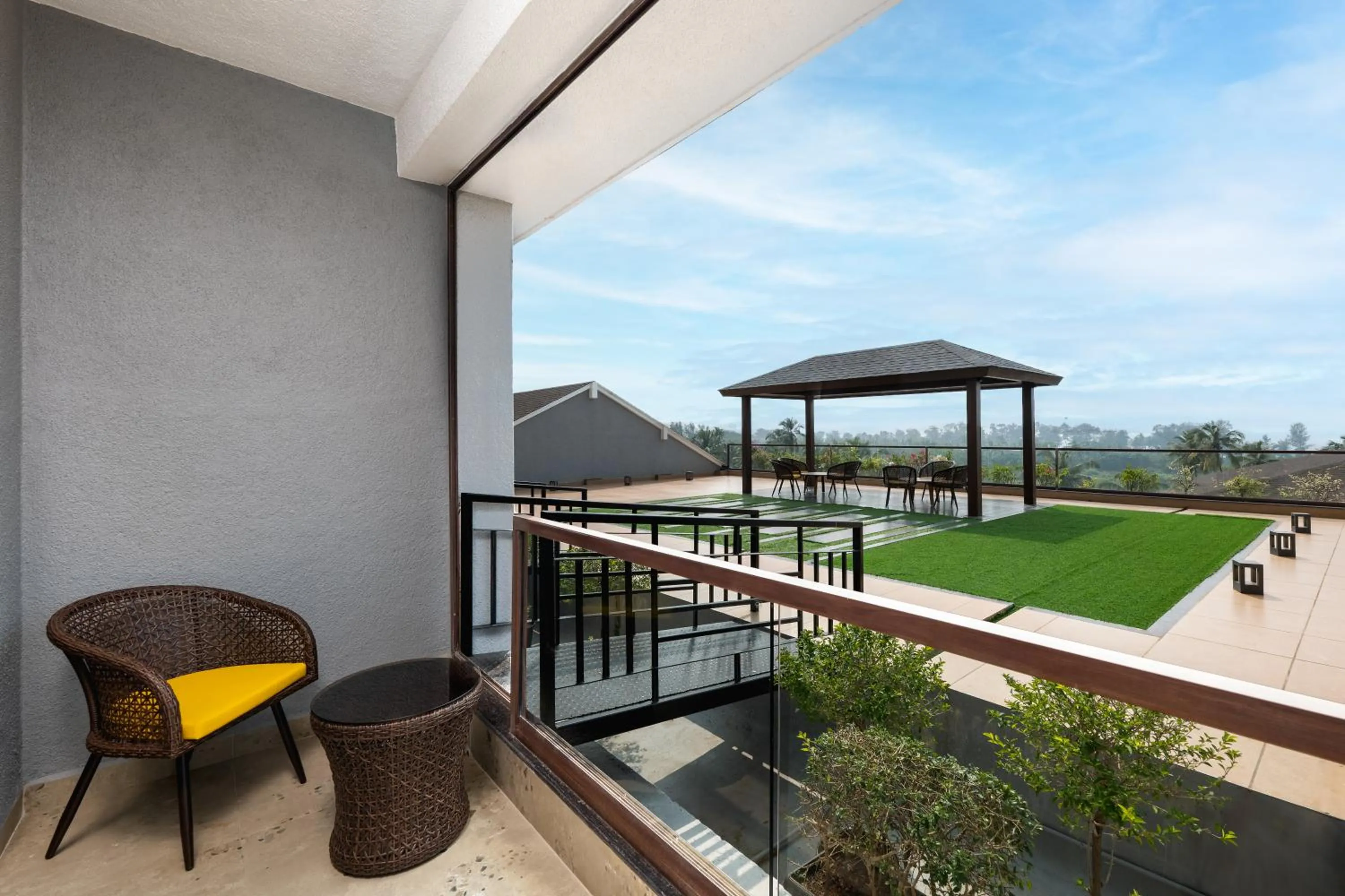 Patio in Cloud9 Sarovar Premiere Palomen Goa