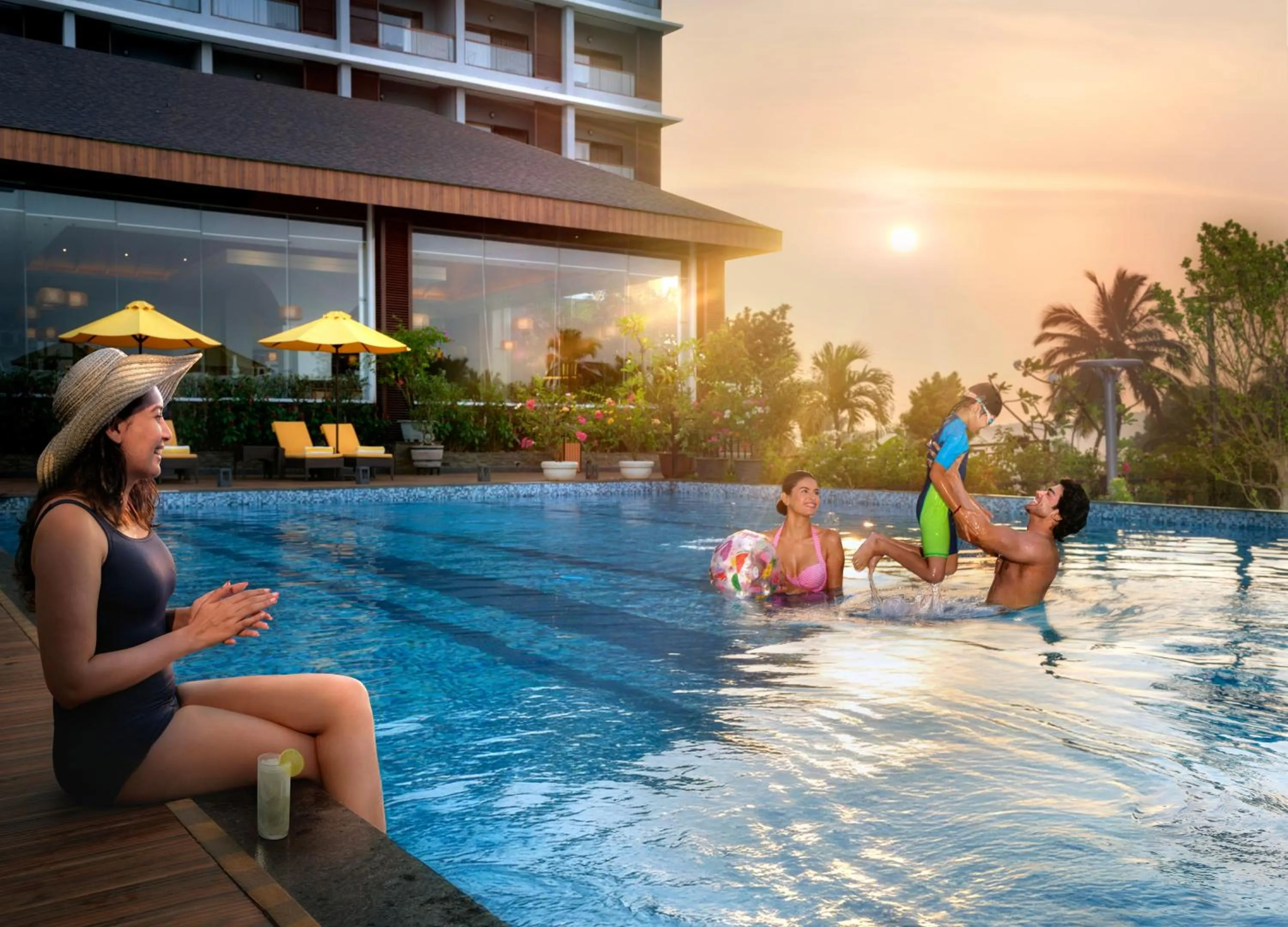 Swimming pool in Gateway Goa, Palolem