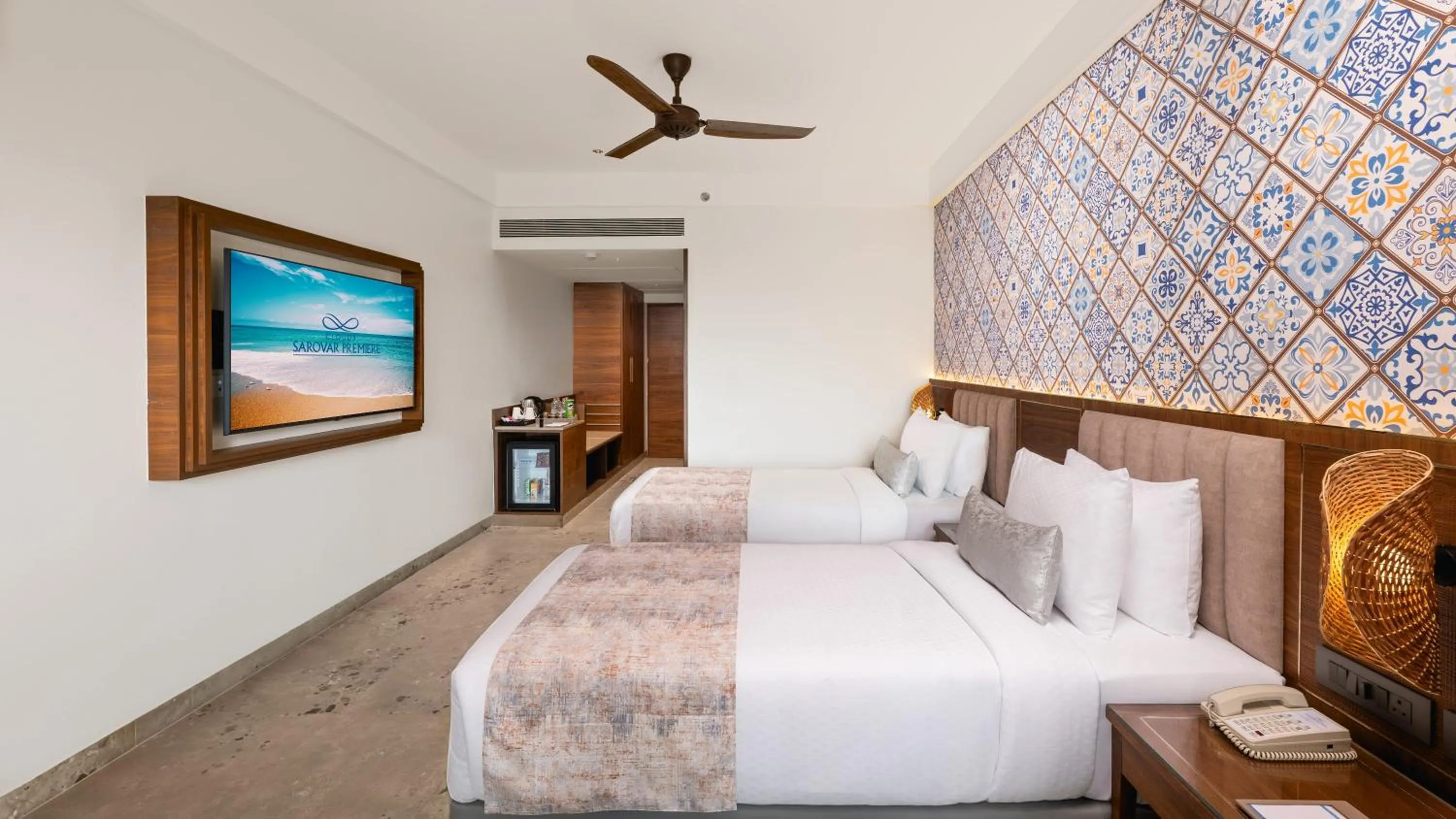 Bed in Cloud9 Sarovar Premiere Palomen Goa