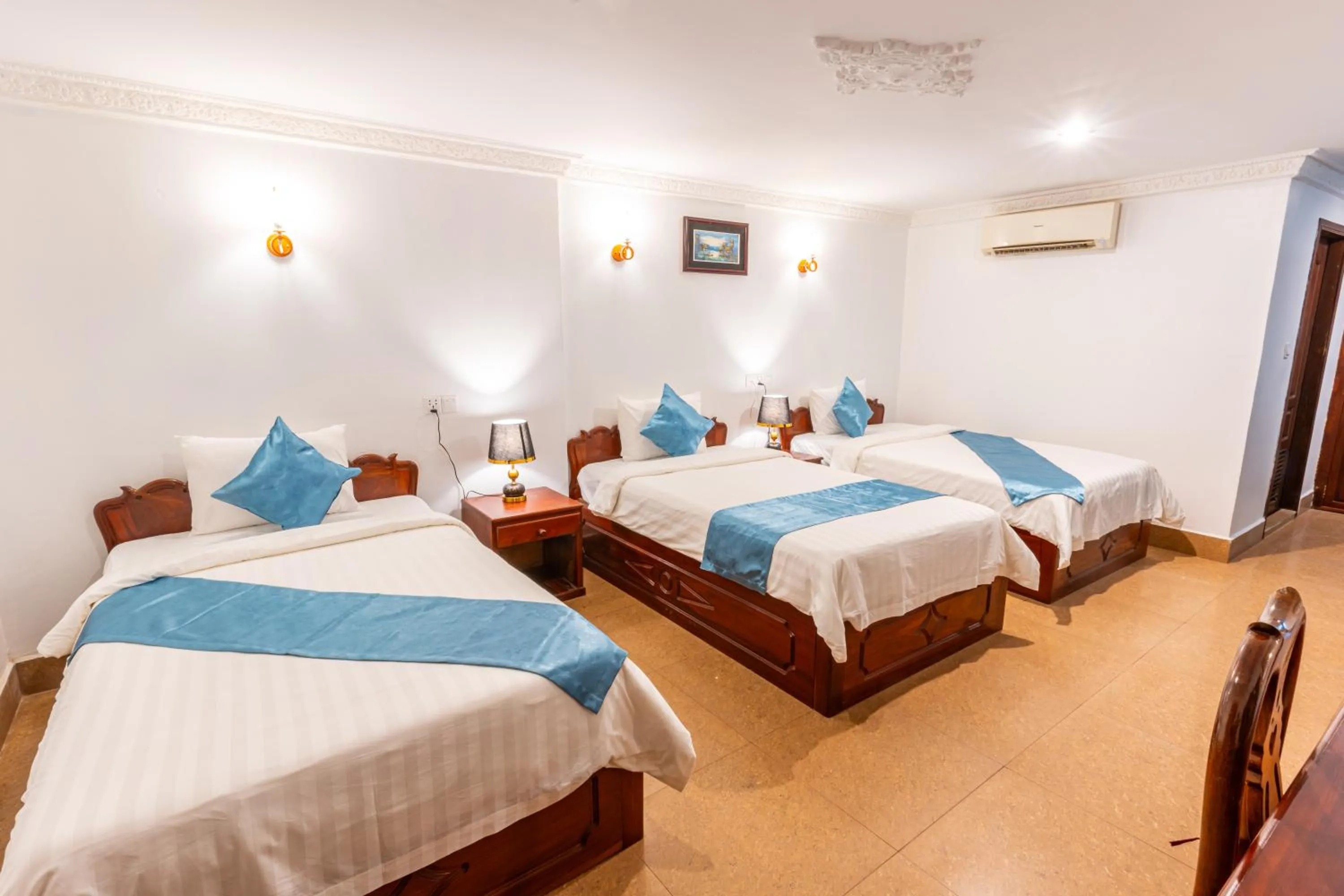 View (from property/room), Bed in Rithy Rin Angkor Hotel