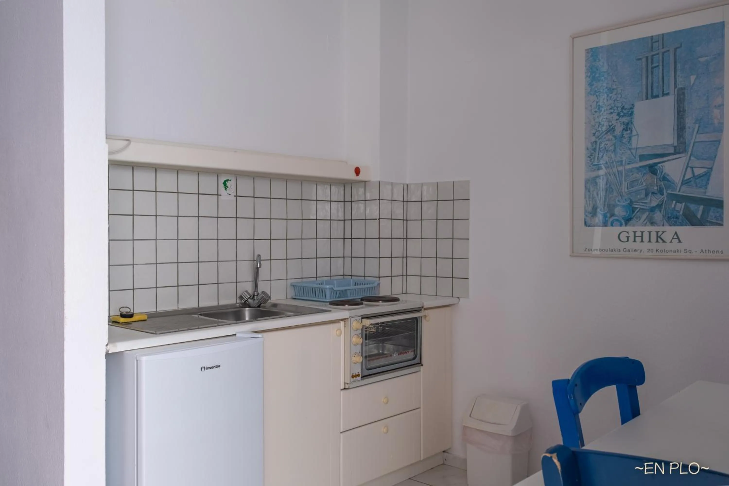 Kitchen or kitchenette in Enplo Apartments