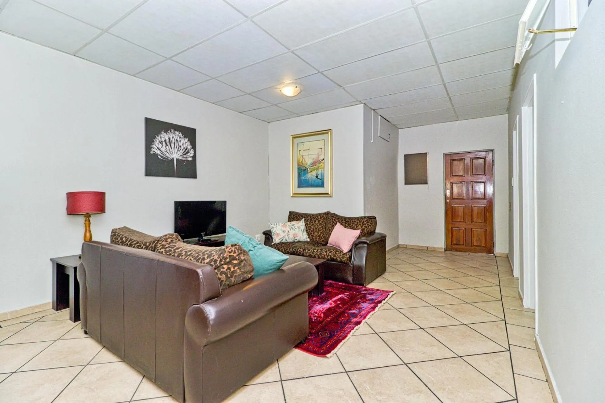 Seating area in BM Gardens