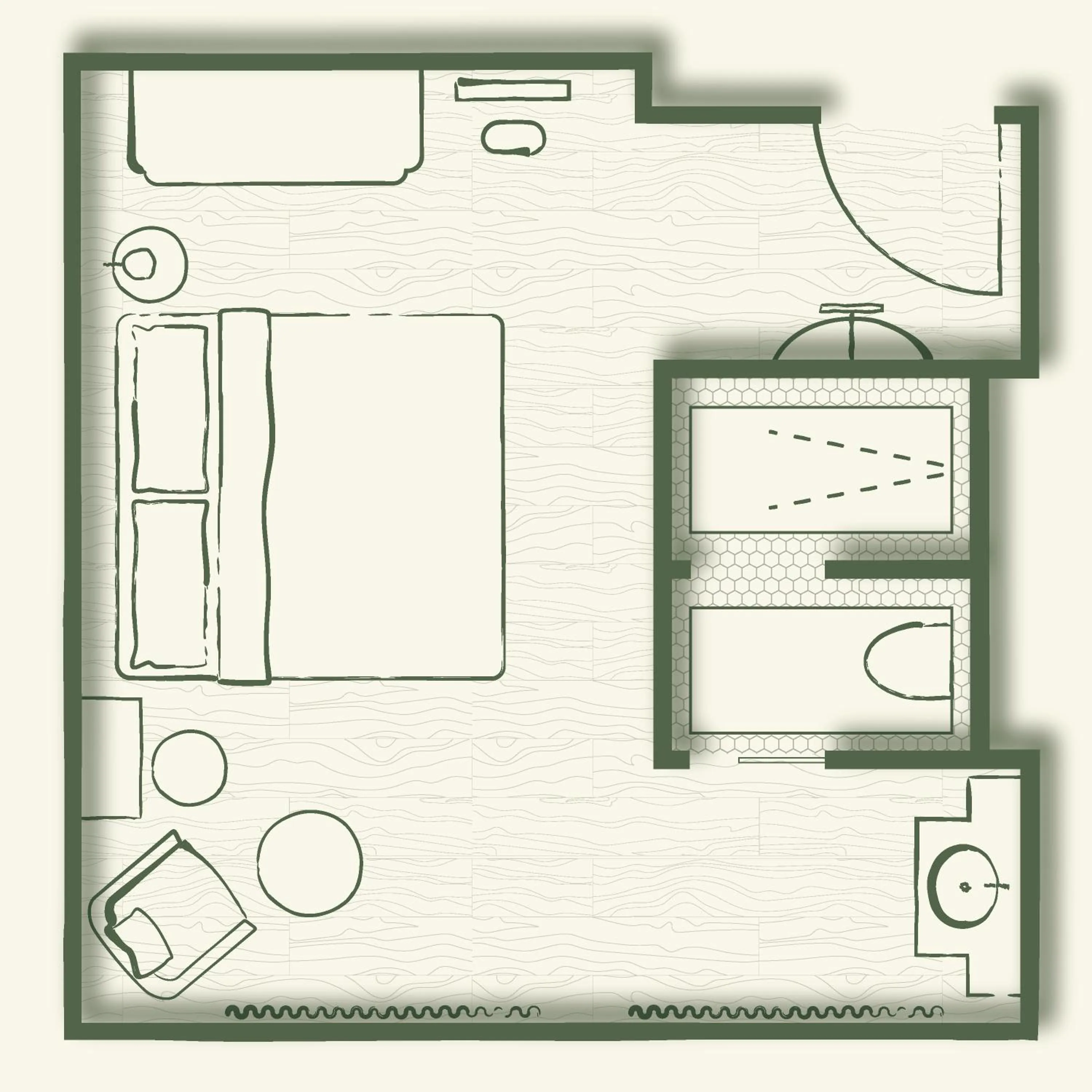 Floor plan in Fidelity Hotel