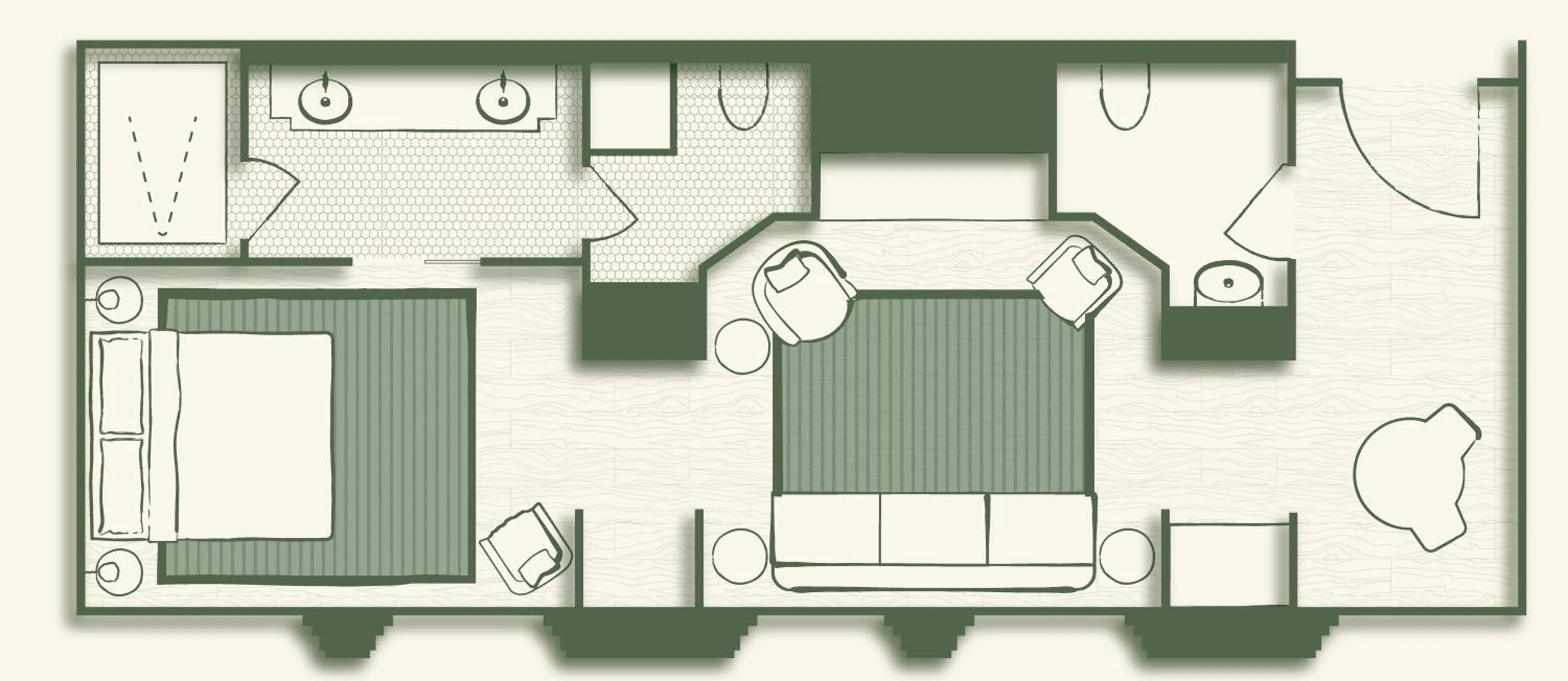 Floor plan in Fidelity Hotel