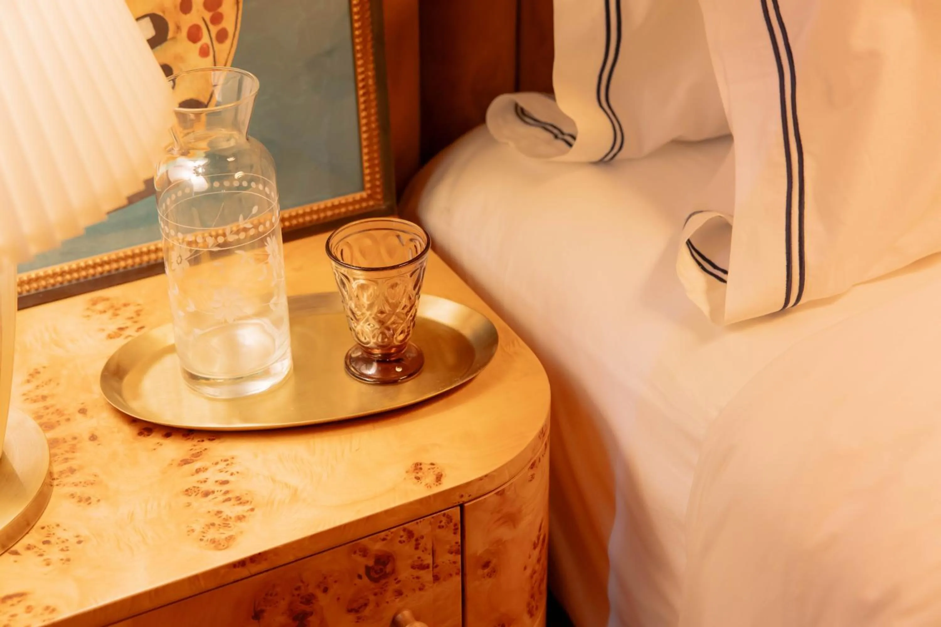 Decorative detail, Bed in Fidelity Hotel