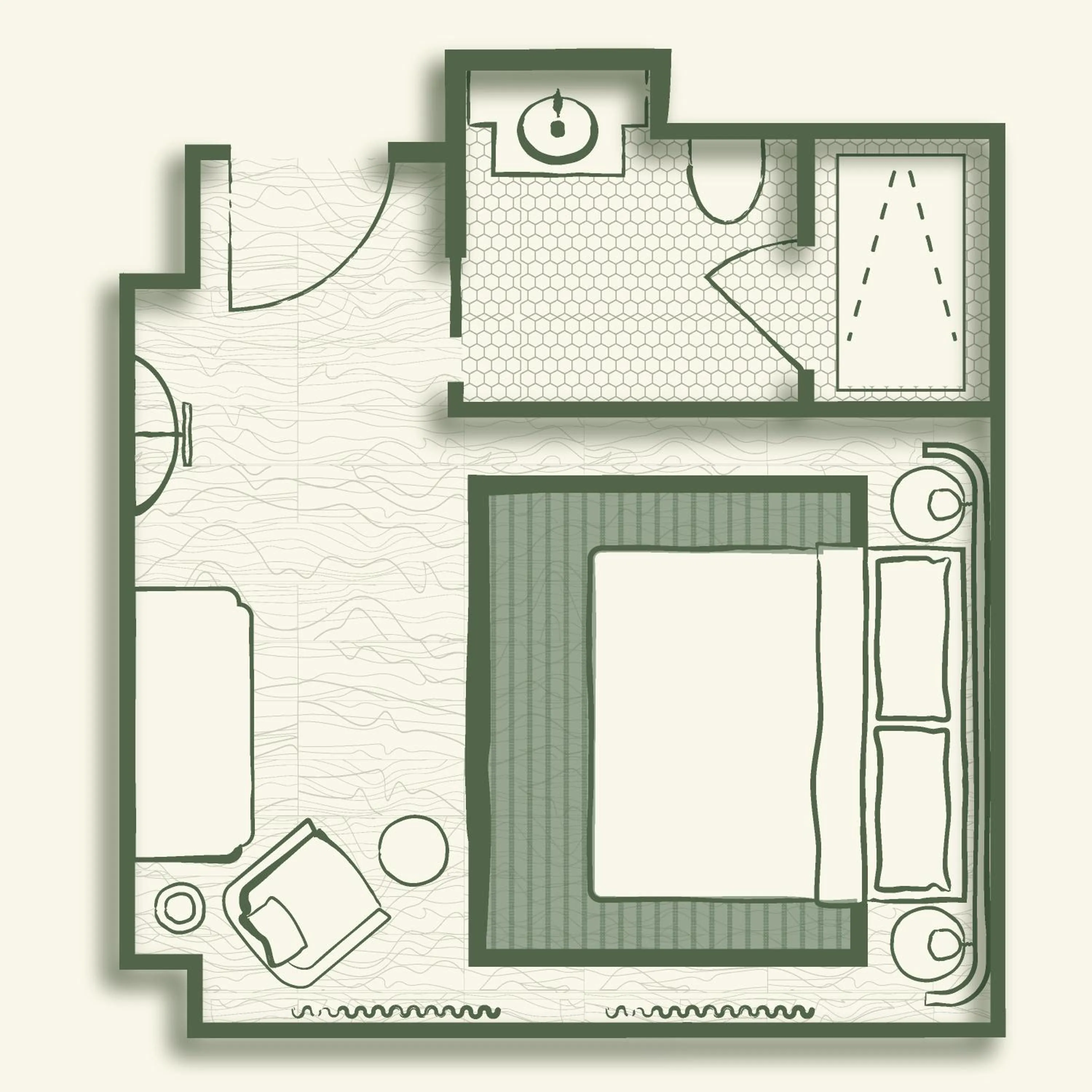 Floor plan in Fidelity Hotel