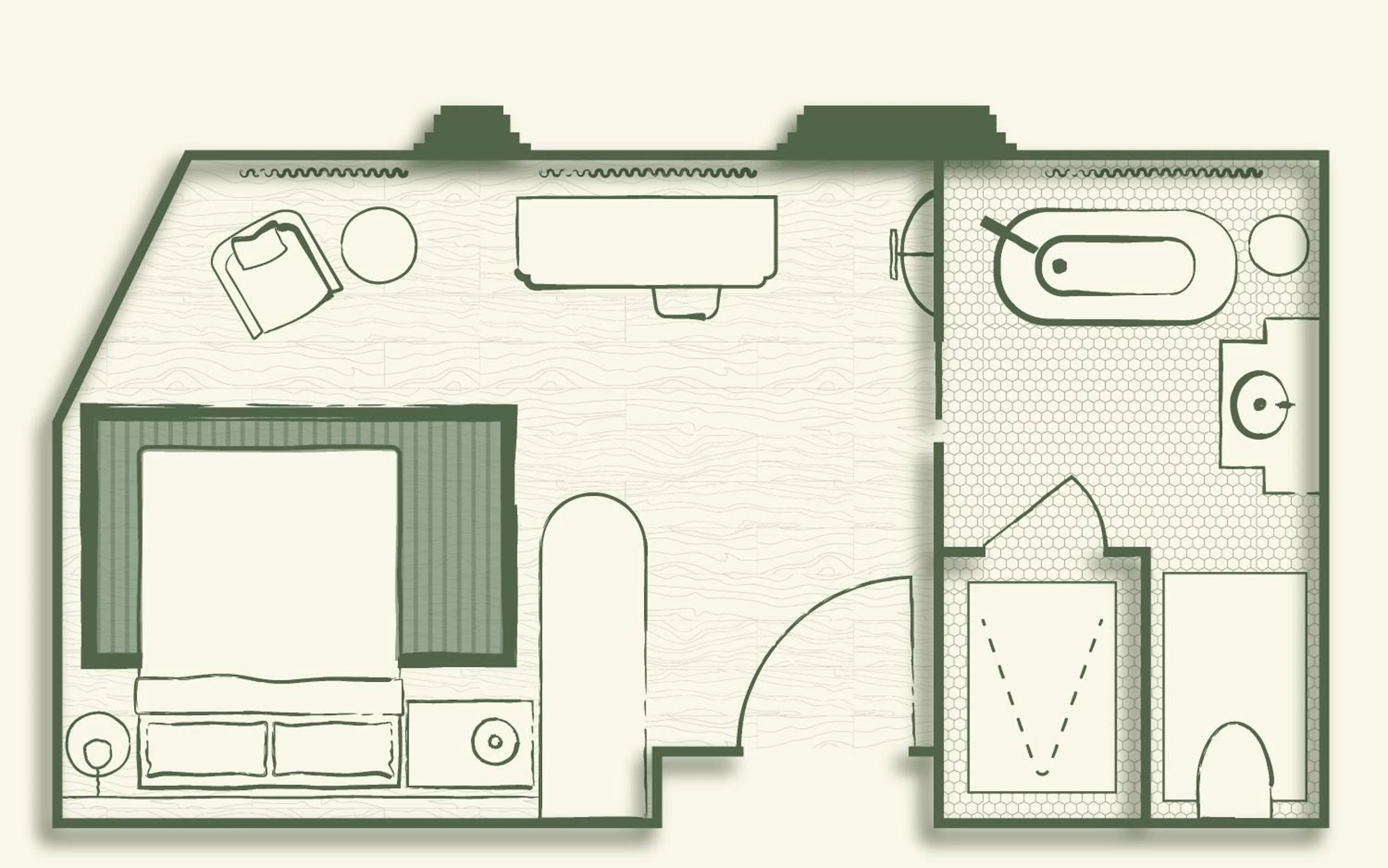 Floor plan in Fidelity Hotel