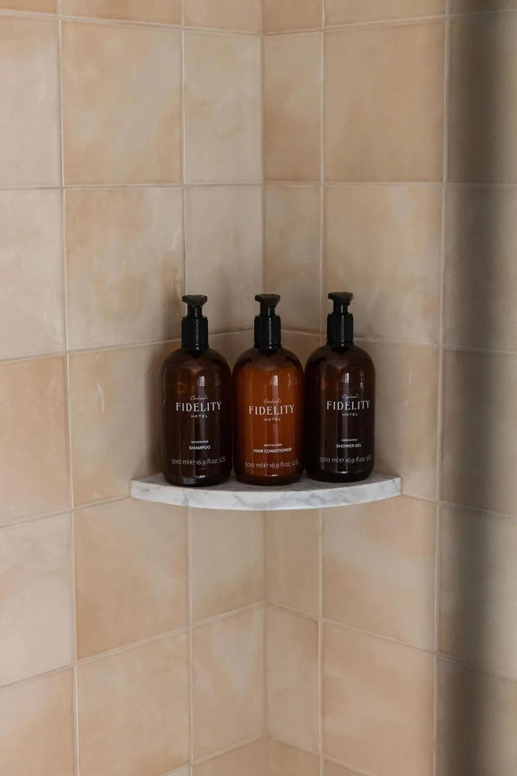 Shower in Fidelity Hotel