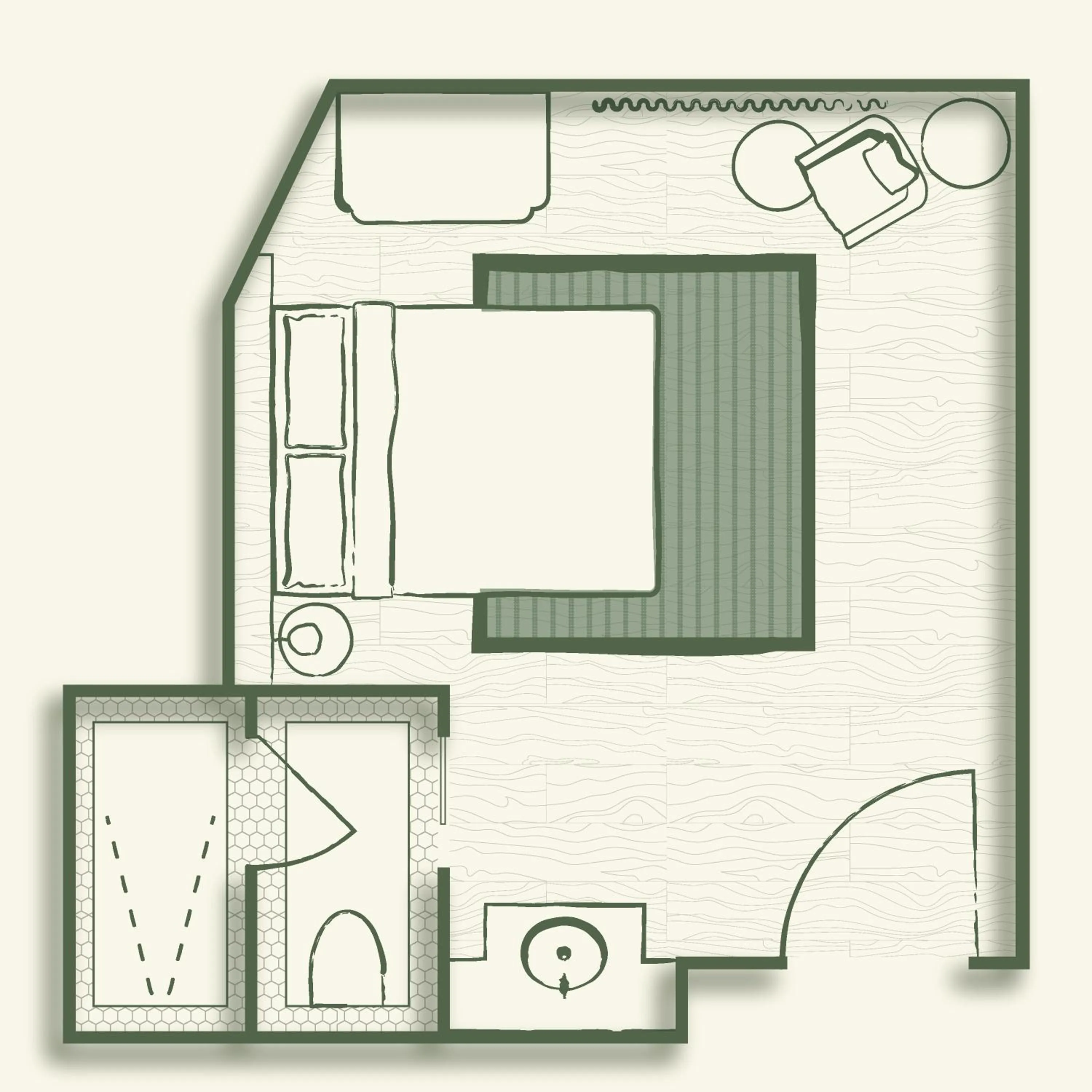 Floor plan in Fidelity Hotel