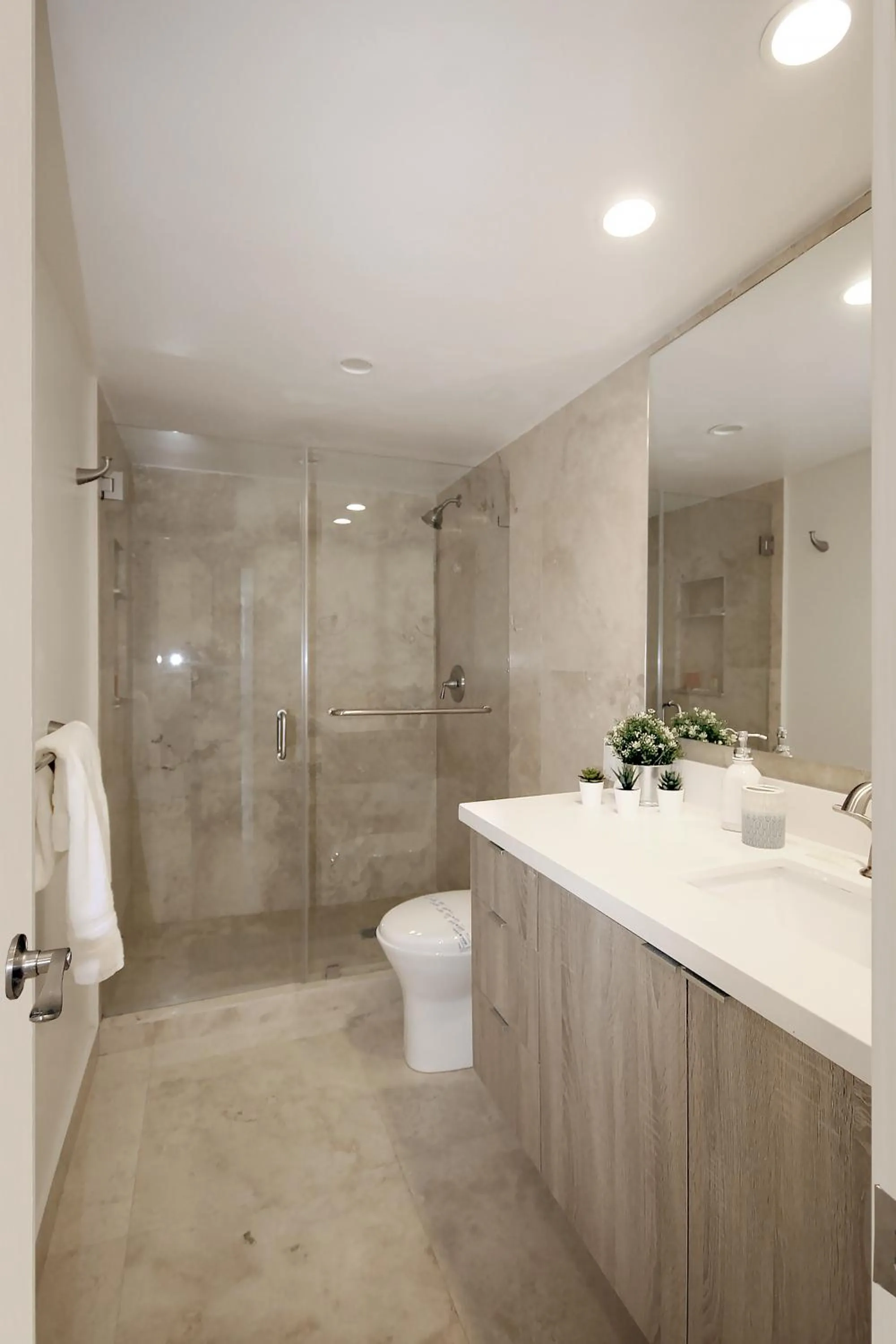 Bathroom in Ocean Reserve Luxury Condos Across from Sunny Isles Beach