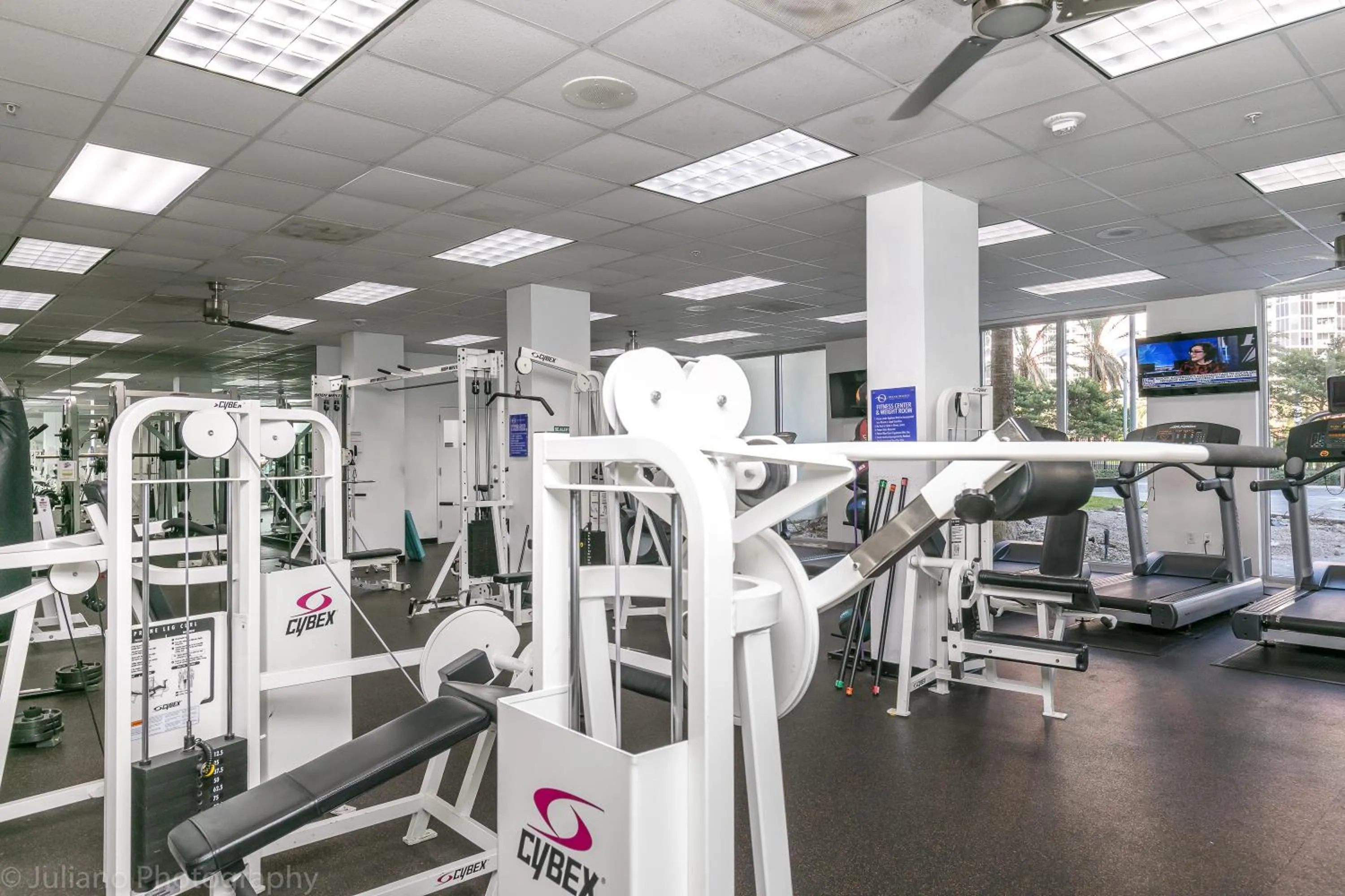 Fitness centre/facilities in Ocean Reserve Luxury Condos Across from Sunny Isles Beach