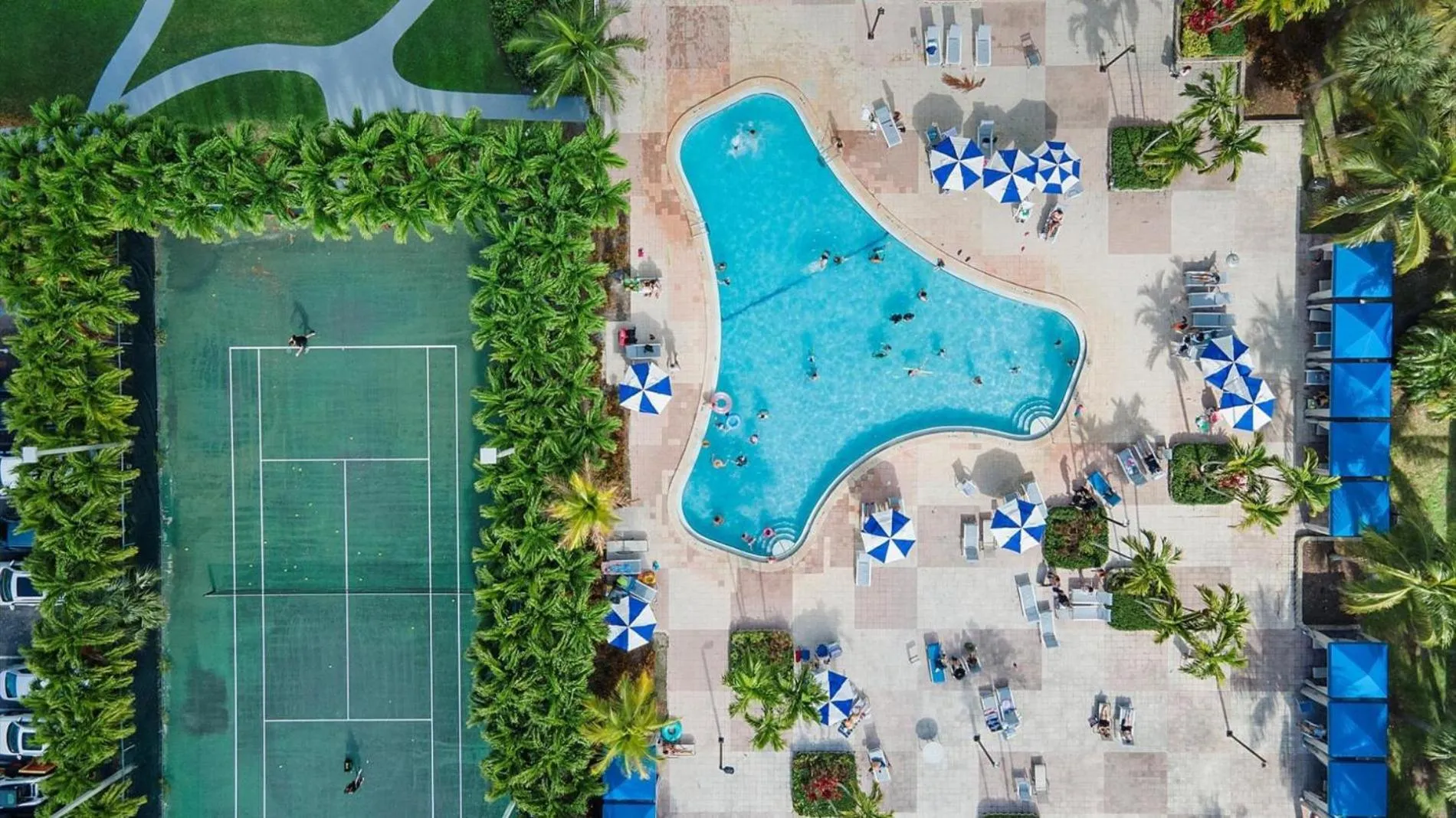 Bird's eye view in Ocean Reserve Luxury Condos Across from Sunny Isles Beach