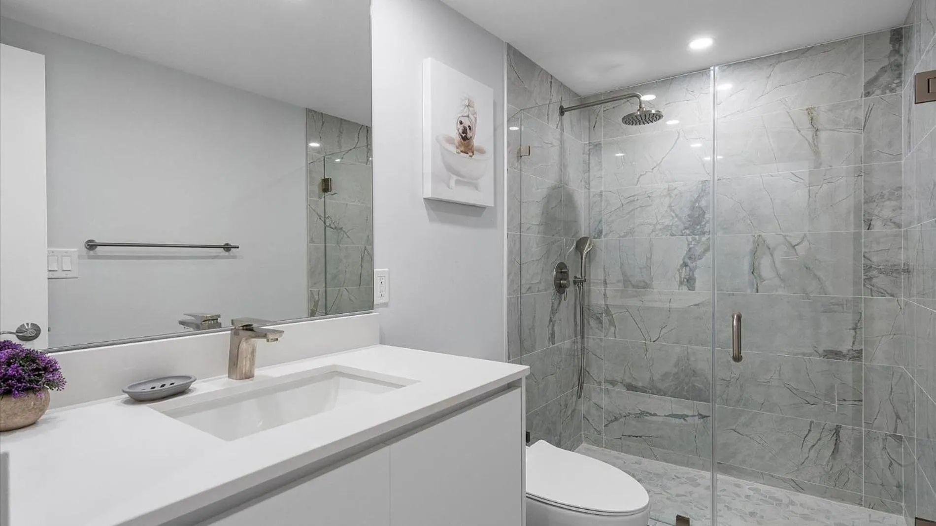 Shower in Ocean Reserve Luxury Condos Across from Sunny Isles Beach